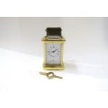 A late 20th Century Matthew Norman brass carriage clock, Switzerland movement marked 1754,