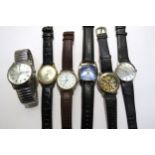 Five Limit band watches including Quartz and manual wind movements and an associated watch (6)