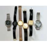 A group of wristwatches/chornographs including Citizen, Sandoz, Jaquet Dorz, etc