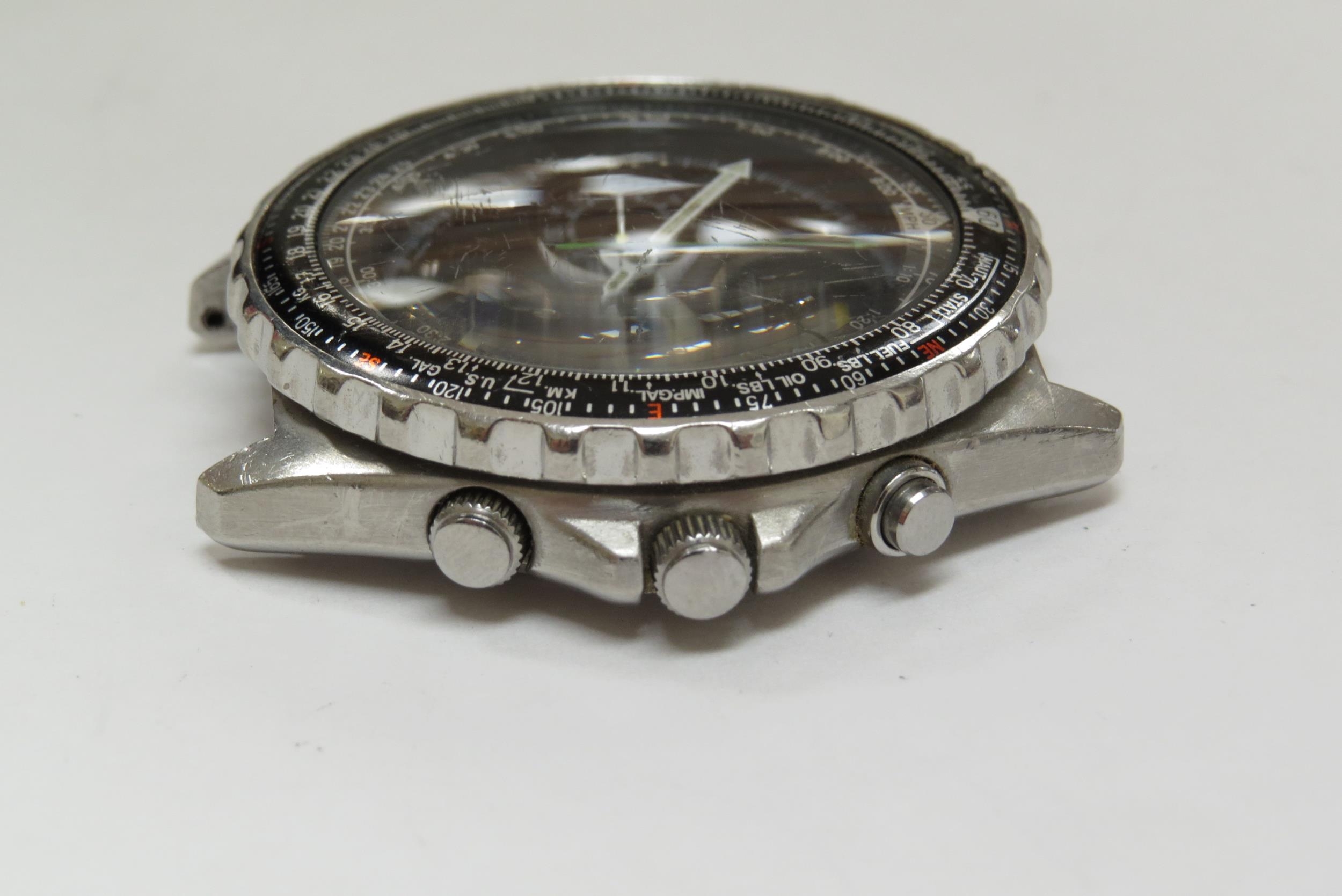 A Seiko Sports chronograph wristwatch, no strap - Image 3 of 7