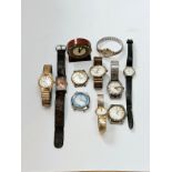 A group of mixed wrstwatches including Roamer, Sekonda etc.