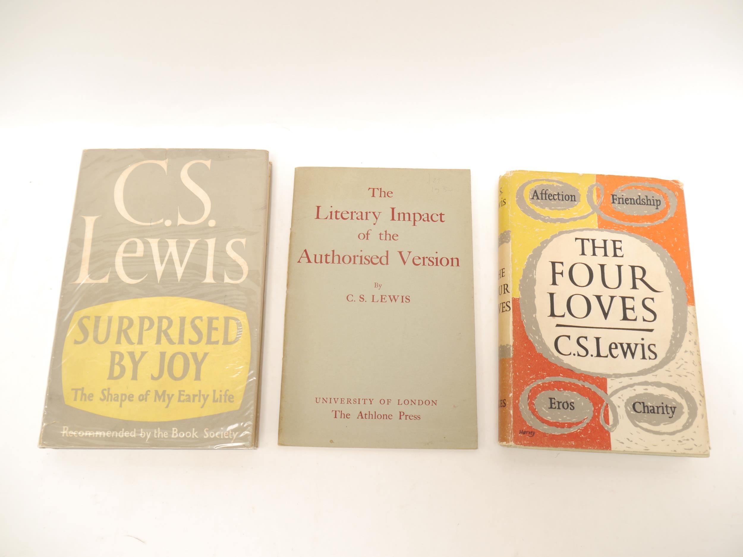 C.S. Lewis, 3 titles: 'The Literary Impact of the Authorised Version', University of London, The
