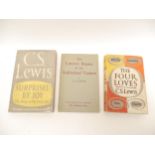 C.S. Lewis, 3 titles: 'The Literary Impact of the Authorised Version', University of London, The