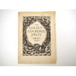 'The Golden Cockerel Press Spring 1930', [12]pp booklet, engraved ills. by Eric Ravilious, Eric Gill