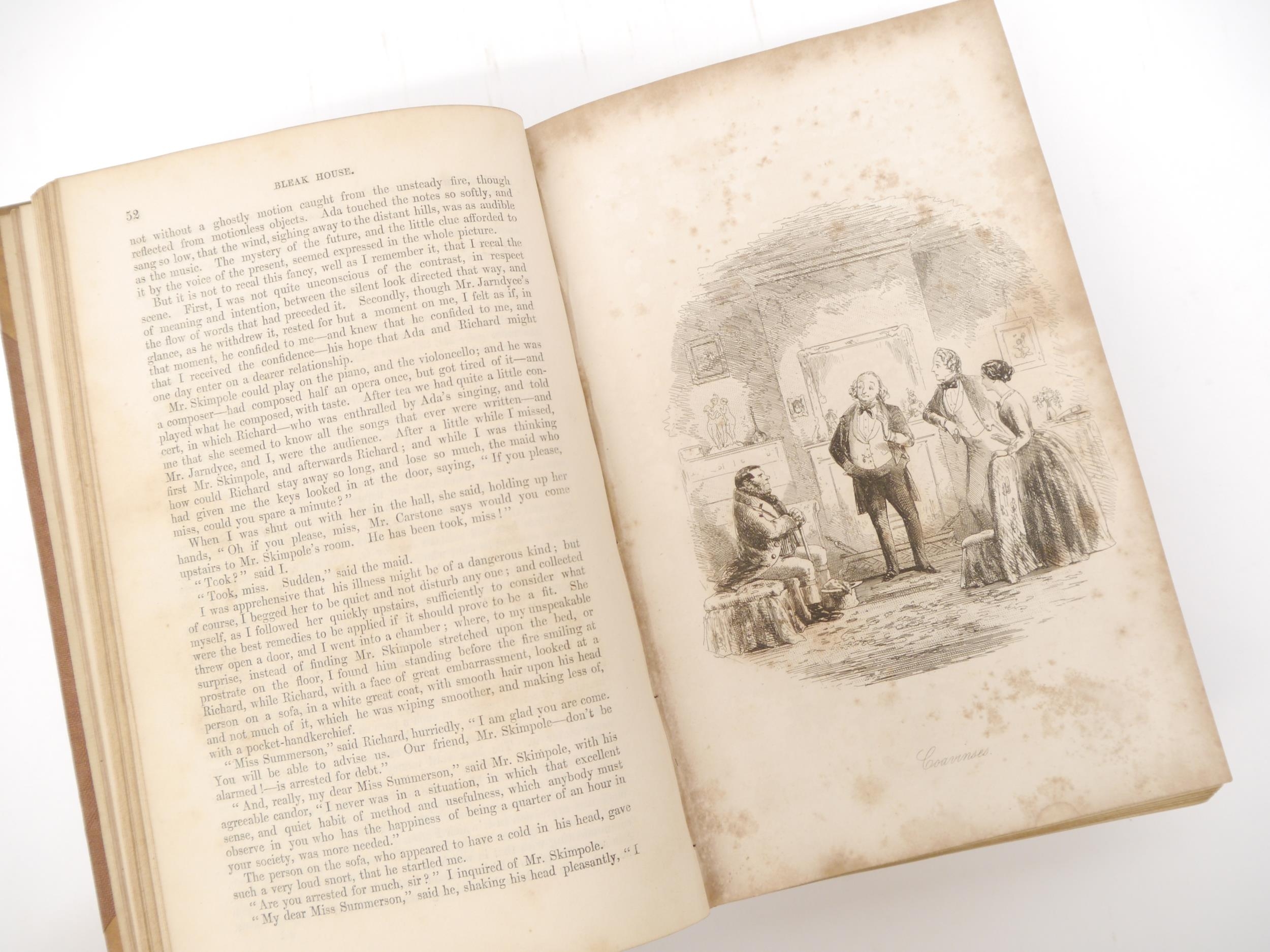 Charles Dickens: 'Bleak House', London, Bradbury & Evans, 1853, 1st edition in book form, conforms - Image 3 of 5