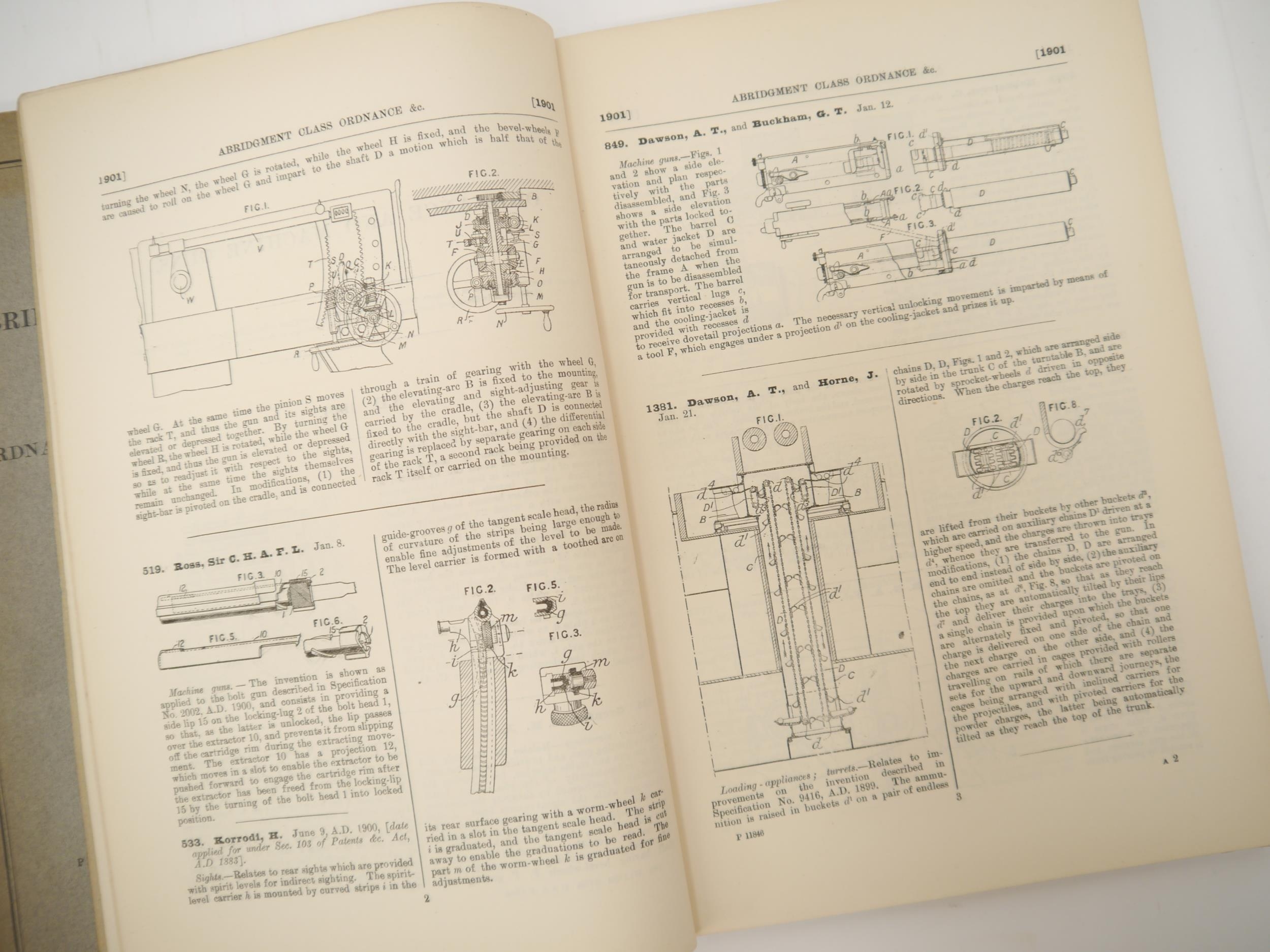 (Machine Guns.) Four assorted HMSO machine gun, ordnance and related patents 1907-1926, including ' - Image 2 of 5