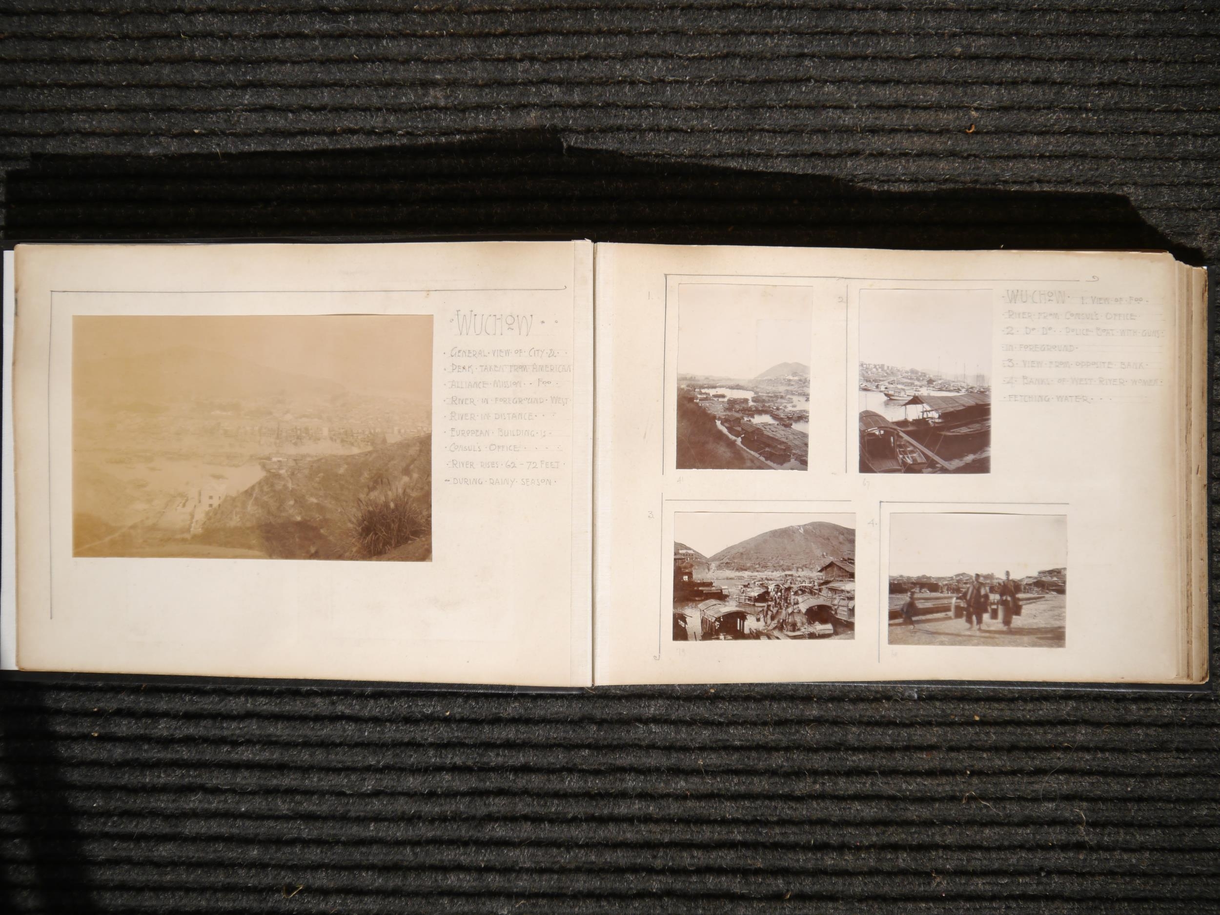 (China, Xi River, Wuzhou, Guangxi, Guangdong, Pearl River.) Photograph Album WEST RIVER TRIPS. - Bild 3 aus 26