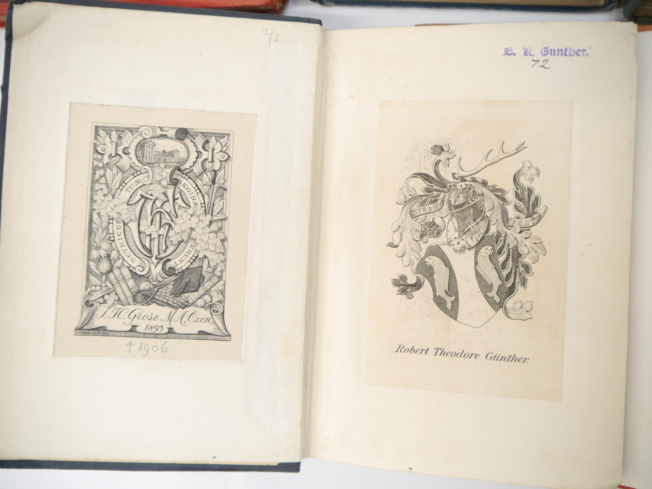 A collection of 12 assorted natural history titles, several with ownership inkstamps of Eustace - Bild 3 aus 3