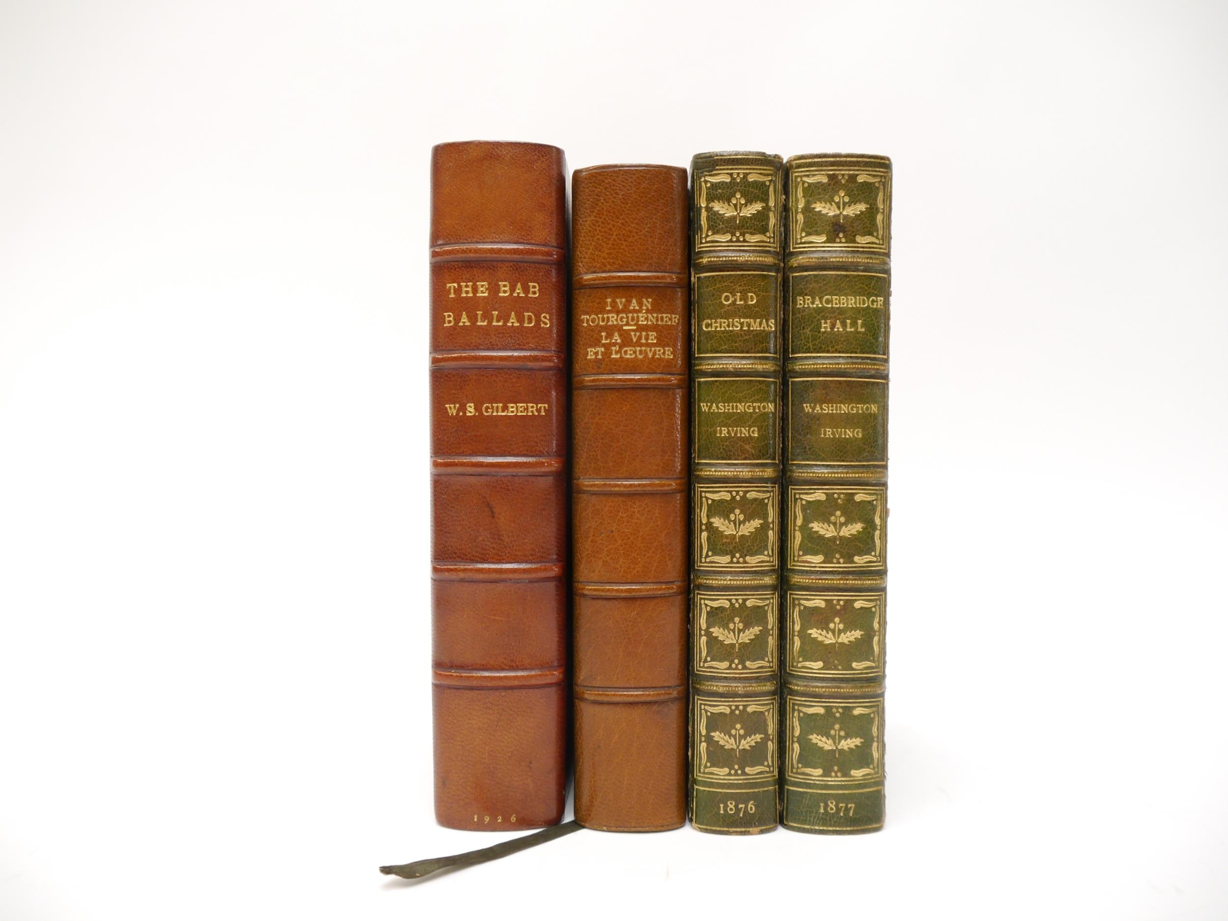 (Fine Bindings, Zaehnsdorf, Riviere.) A collection of four assorted fine signed bindings,