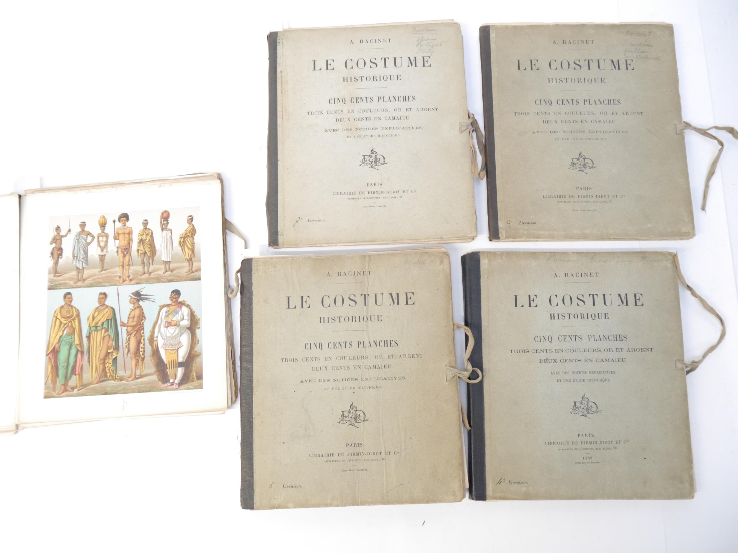 (Chromolithograph plates, Costume.) Auguste Racinet: 'Le Costume Historique', Paris, Firmin-Didot et - Image 14 of 16