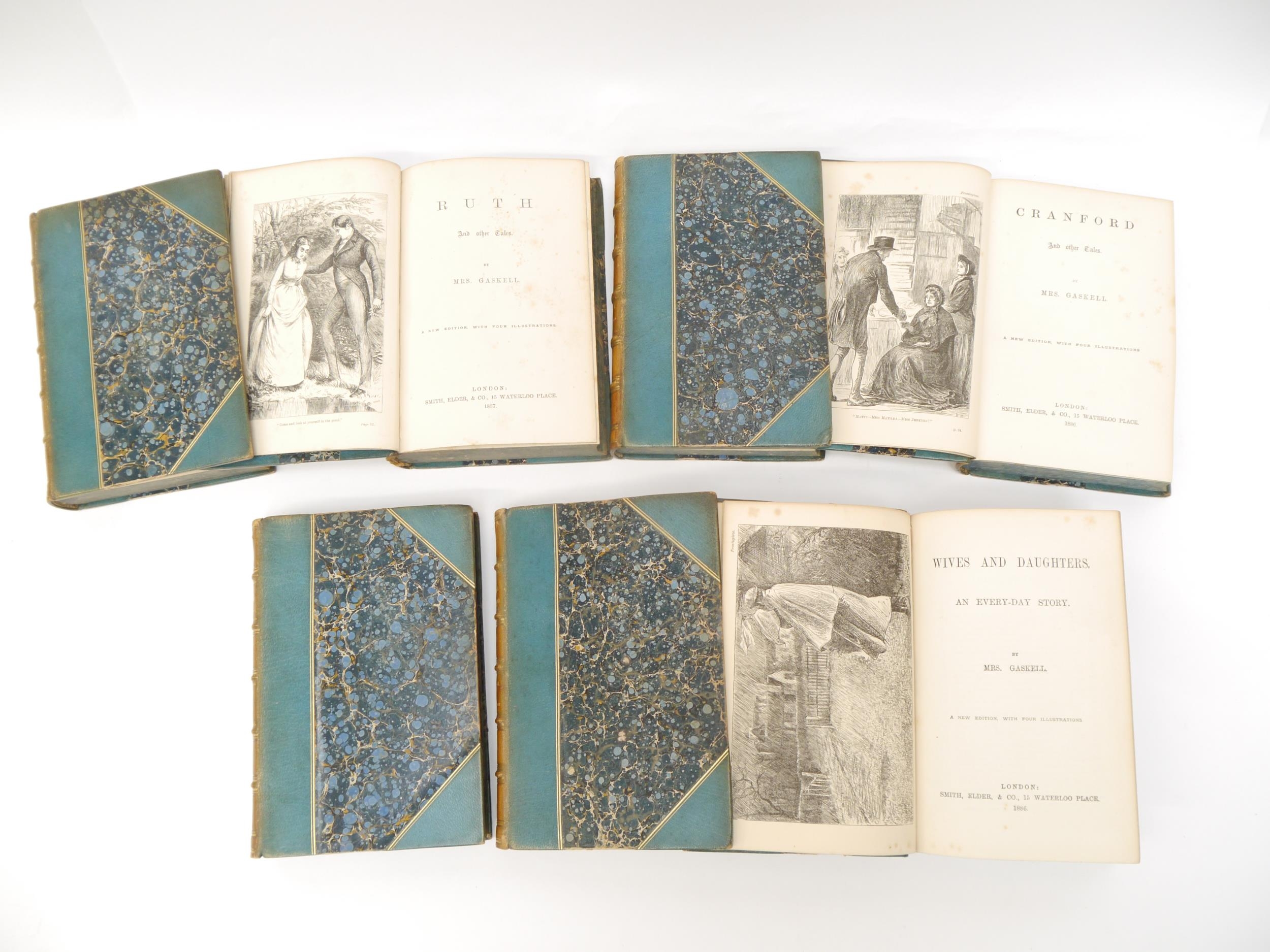 (Sotheran & Co Binding.) Elizabeth Gaskell: 'Novels and Tales', London, Smith Elder, 1882-1888, 7 - Image 2 of 3