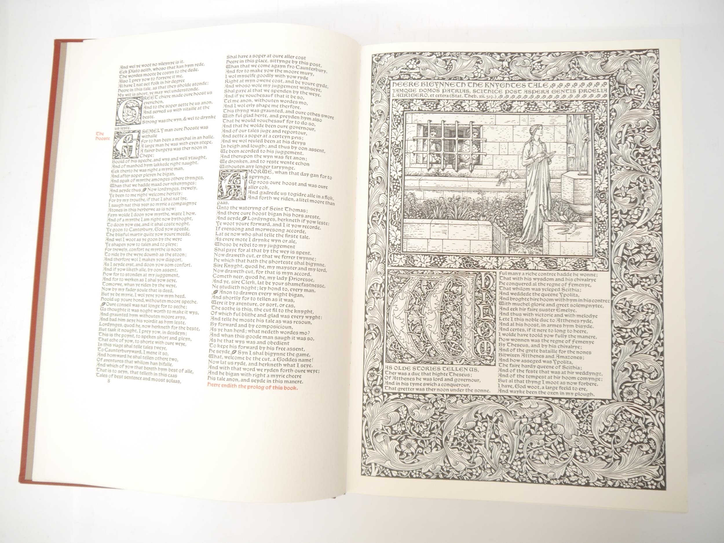 (Folio Society, Kelmscott Press.) Geoffrey Chaucer The Works, facsimile reprint of the Kelmscott - Image 2 of 4
