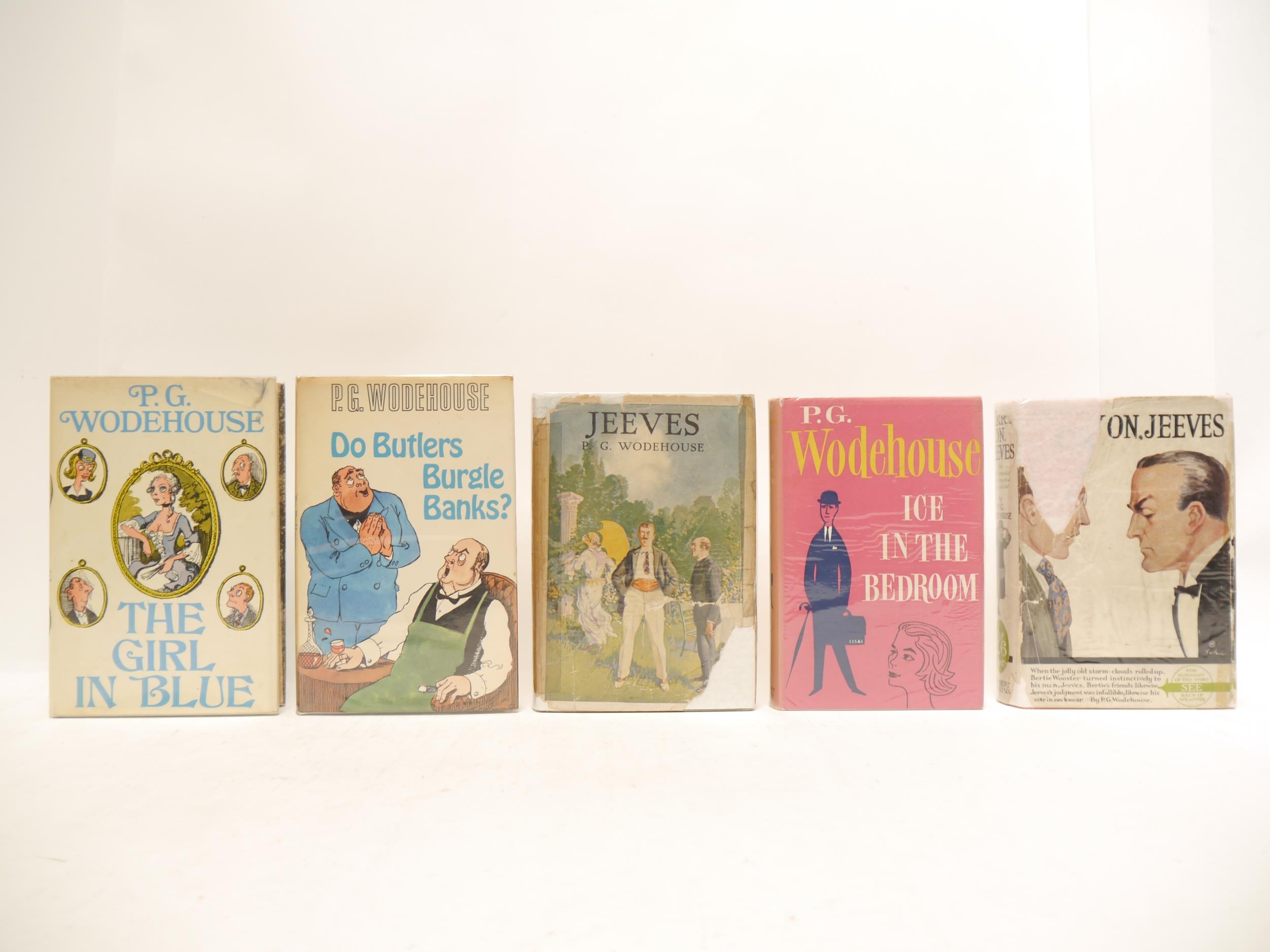 P.G. Wodehouse, 5 titles, all original cloth, all in dust wrappers: 'Carry On, Jeeves', London,