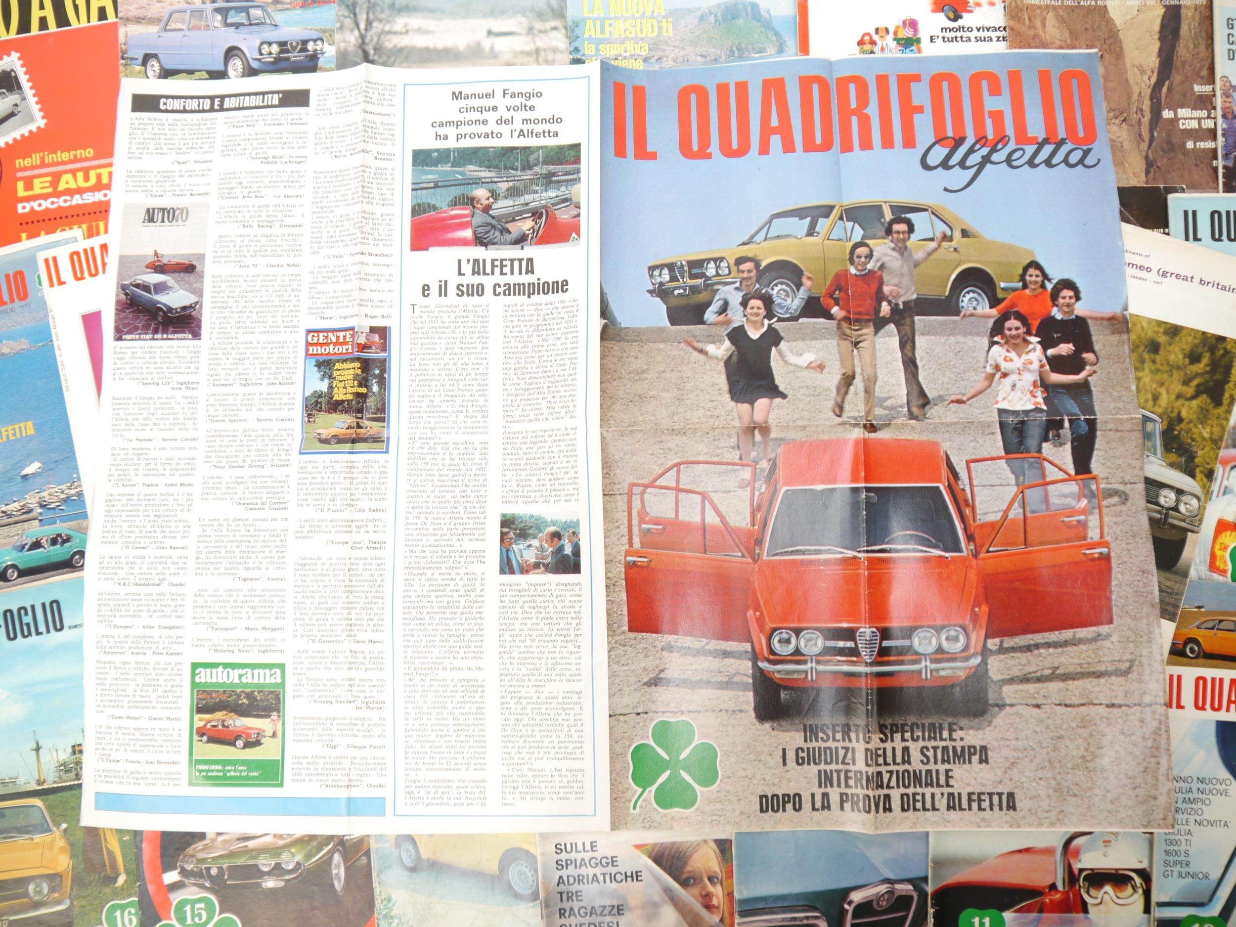 (Alfa Romeo, Motoring, Motor Racing.) Twenty one issues of 'Il Quadrifoglio. Trimestrale Dell ' - Bild 2 aus 5