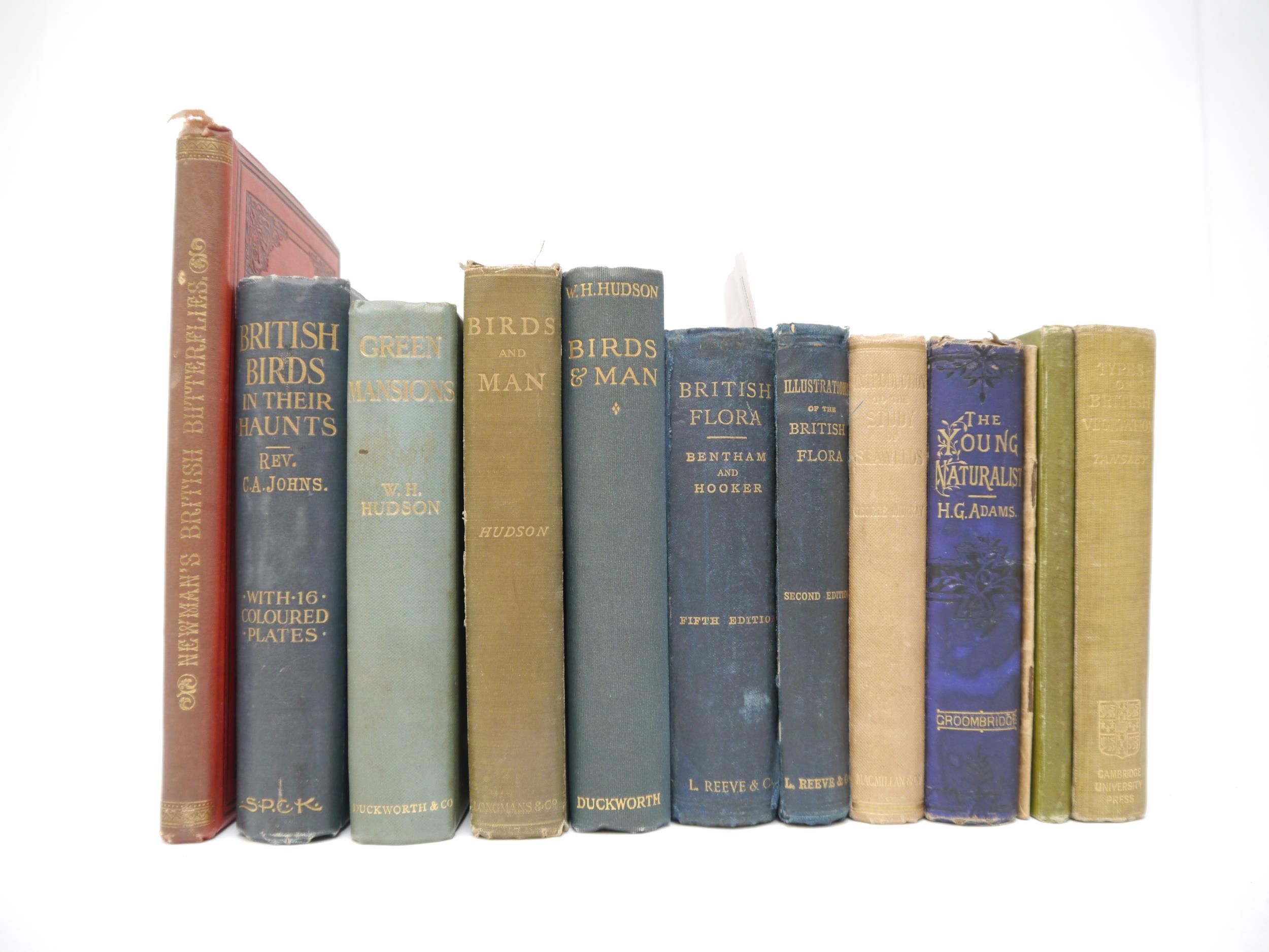 A collection of 12 assorted natural history titles, several with ownership inkstamps of Eustace