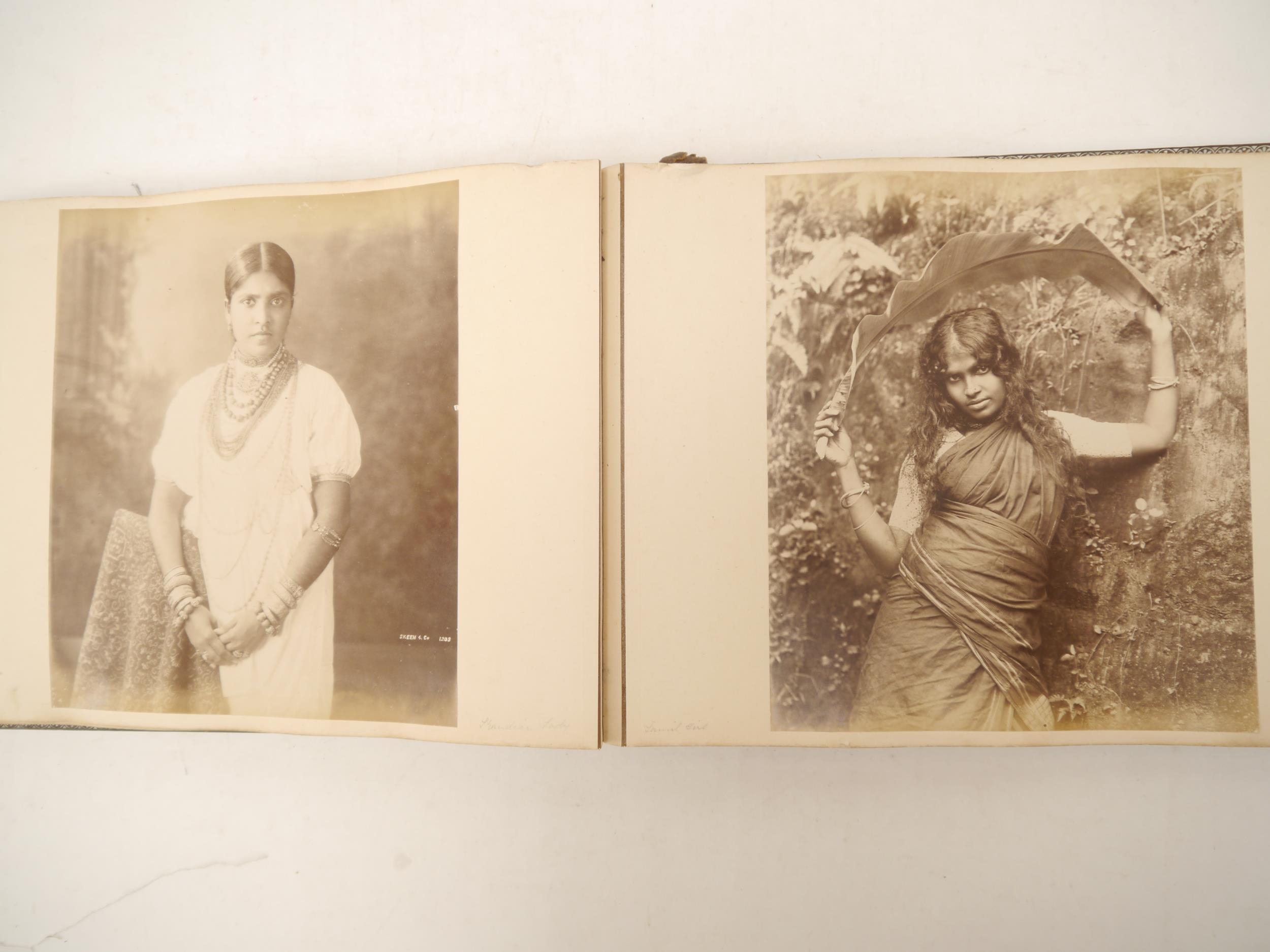 A victorian photograph album circa 1860's/ 70's containing approx 75 mounted albumen print - Bild 33 aus 40