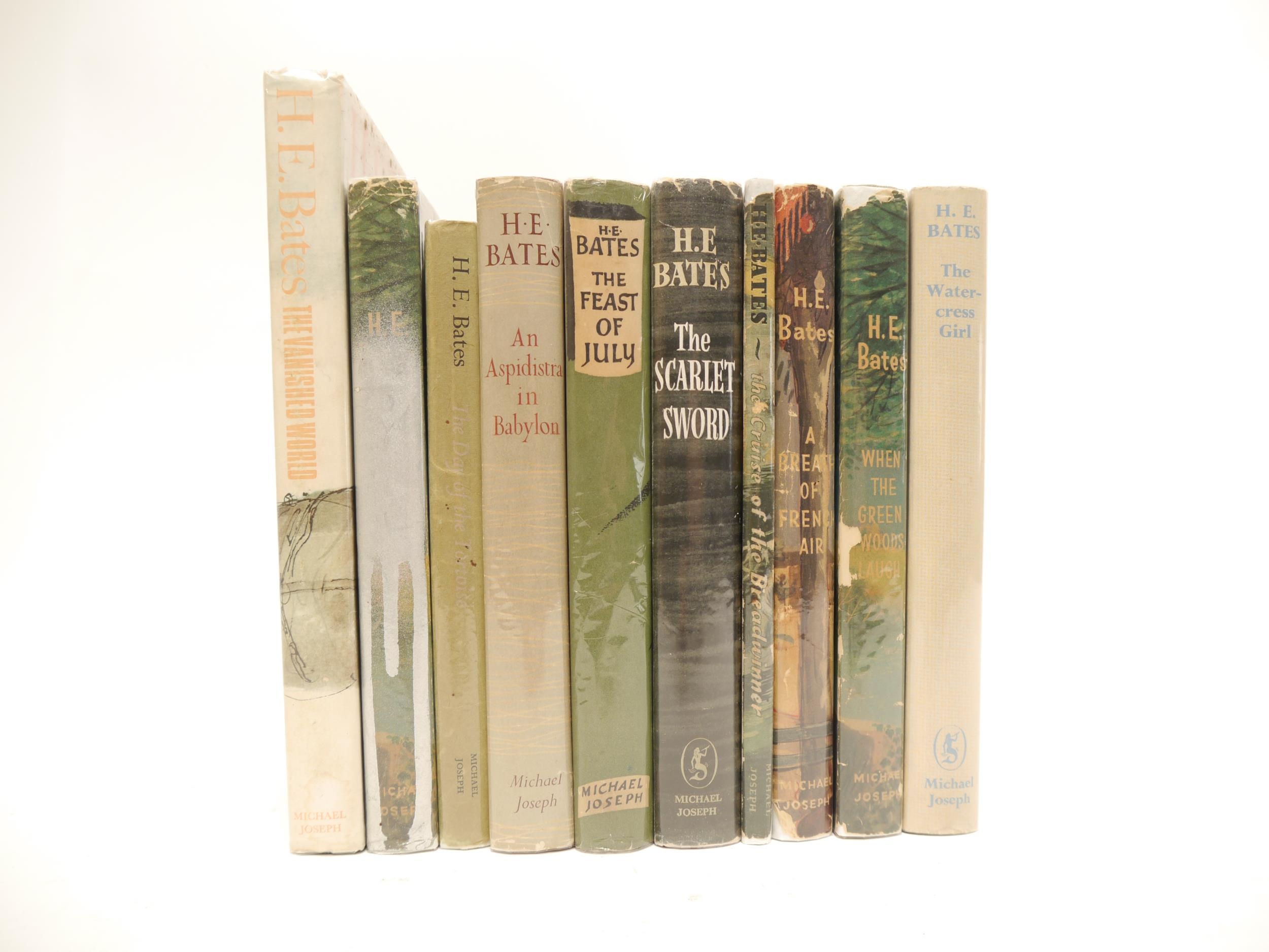 H.E. Bates, 10 titles, all published London, Michael Joseph, all original cloth, all in dust