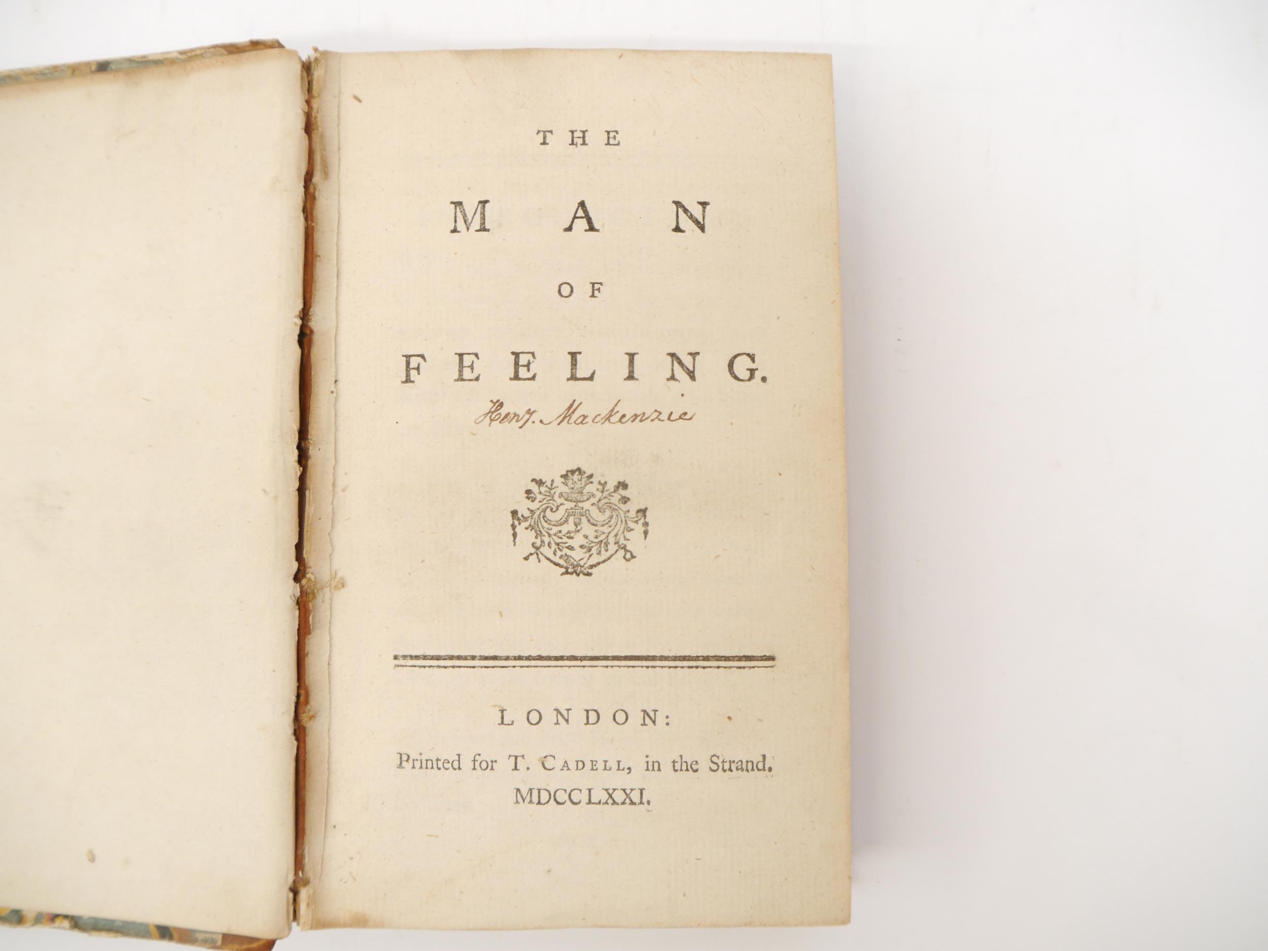 [Henry Mackenzie]: 'The Man of Feeling', London, T. Cadell, 1771, 1st edition, signed by the
