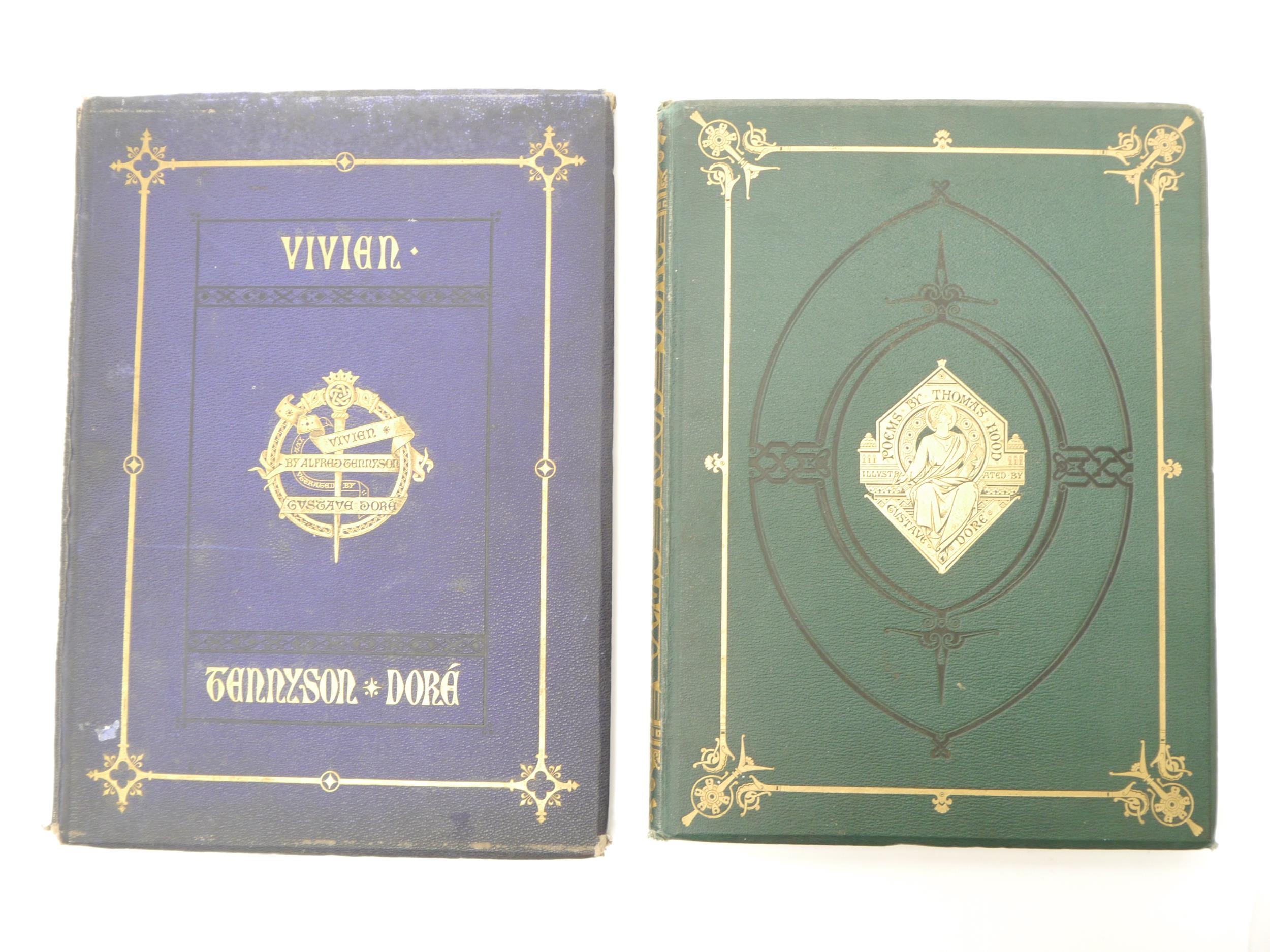 Gustave Doré (illustrated), 2 titles, comprising Alfred Tennyson: 'Vivien', London, Edward Moxon,