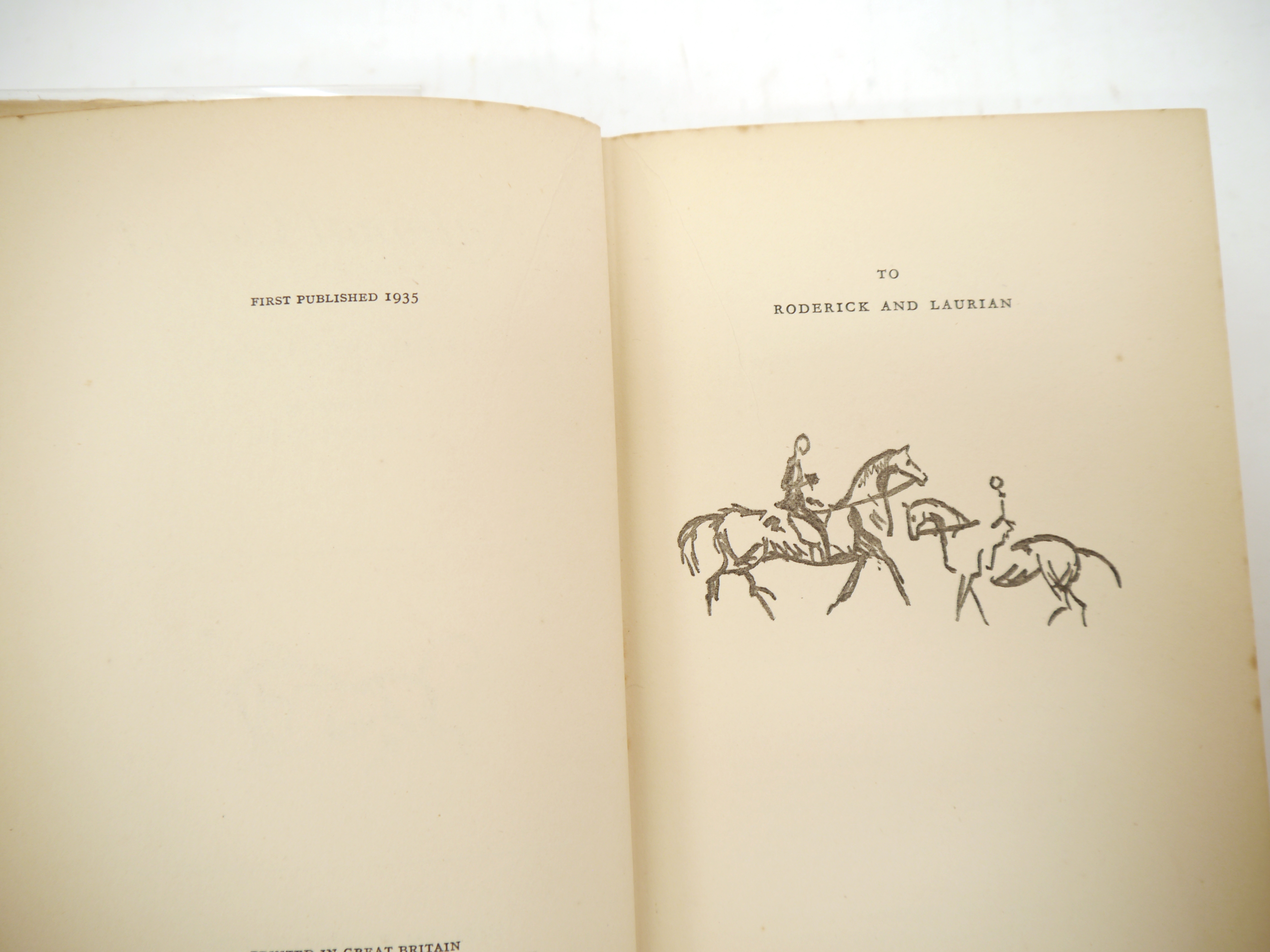 Enid Bagnold: 'National Velvet', London, William Heinemann, 1935, 1st edition, b/w ills. by - Image 3 of 4