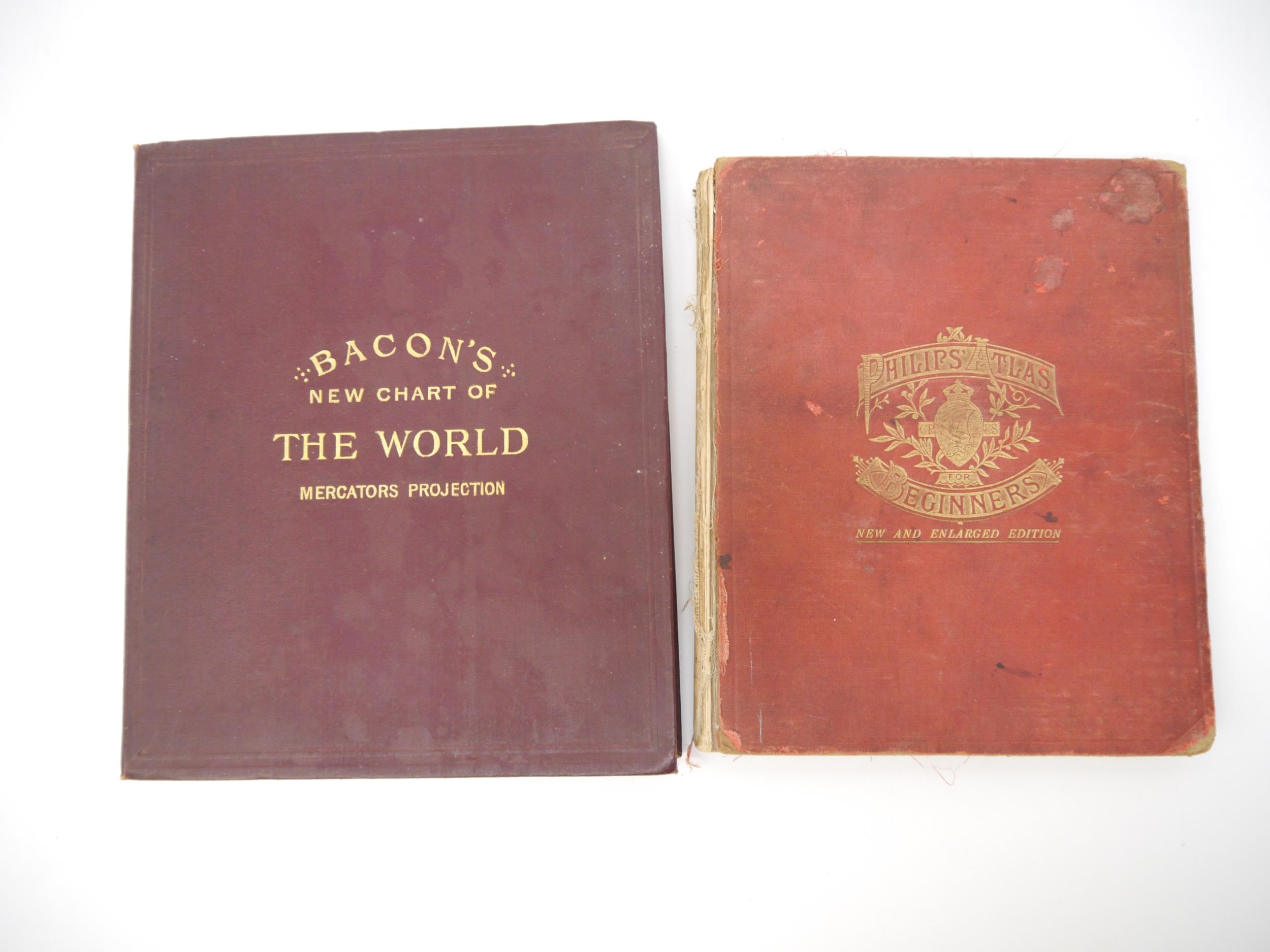 G.W. Bacon: 'Bacons New Chart of the World on Mercator's Projection', Manchester, Royal London