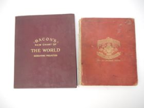 G.W. Bacon: 'Bacons New Chart of the World on Mercator's Projection', Manchester, Royal London