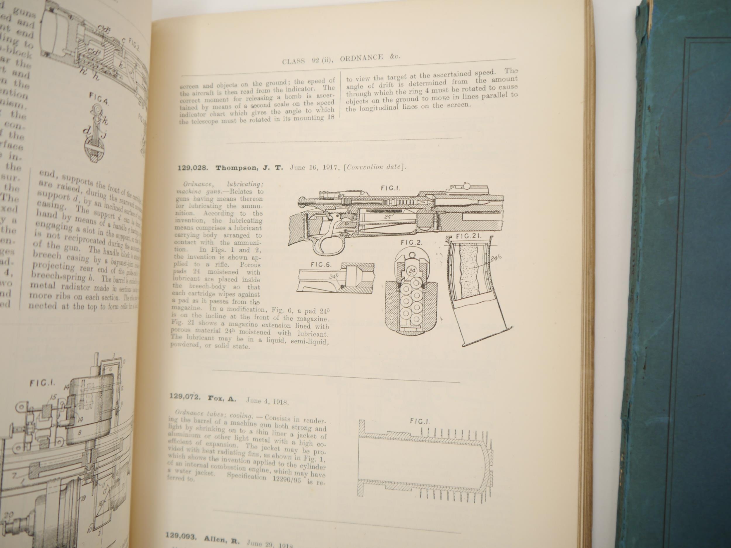 (Machine Guns.) Four assorted HMSO machine gun, ordnance and related patents 1907-1926, including ' - Image 4 of 5