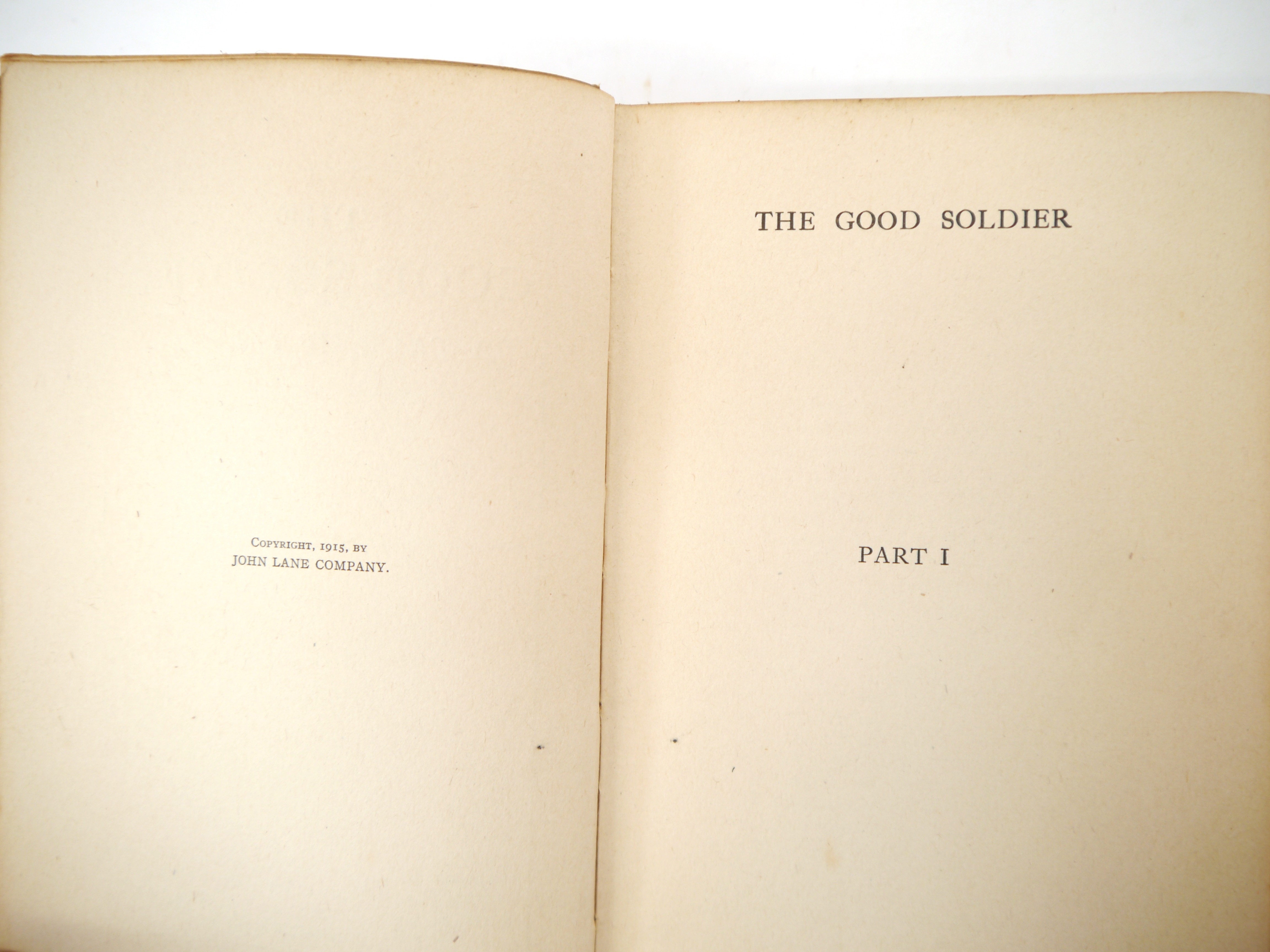 Ford Madox Ford (as Ford Madox Hueffer): 'The Good Soldier: A Tale of Passion', London, John Lane - Image 3 of 10
