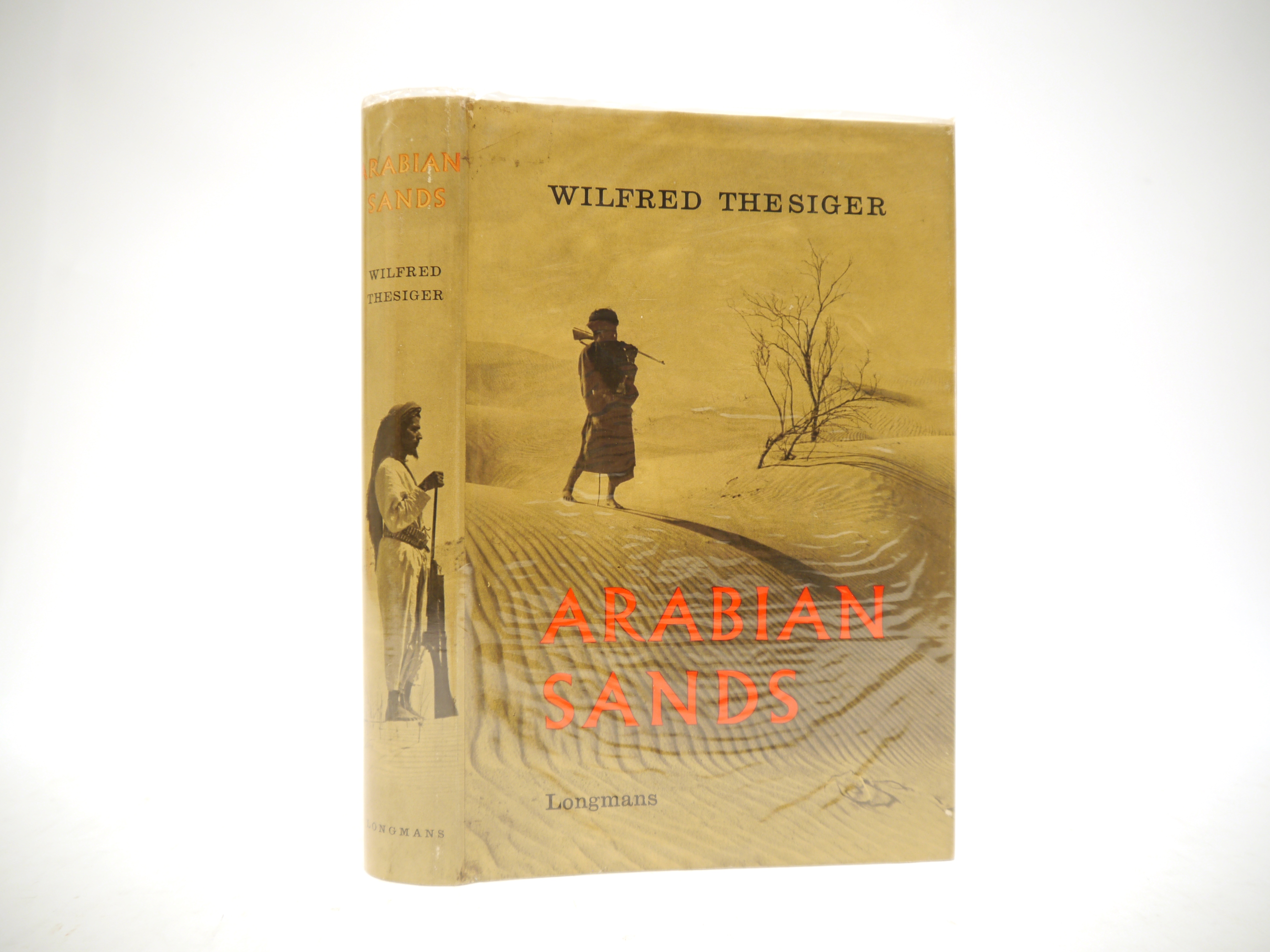 Wilfred Thesiger: 'Arabian Sands', London, Longmans, 1959, 1st edition, card signed by Thesiger in