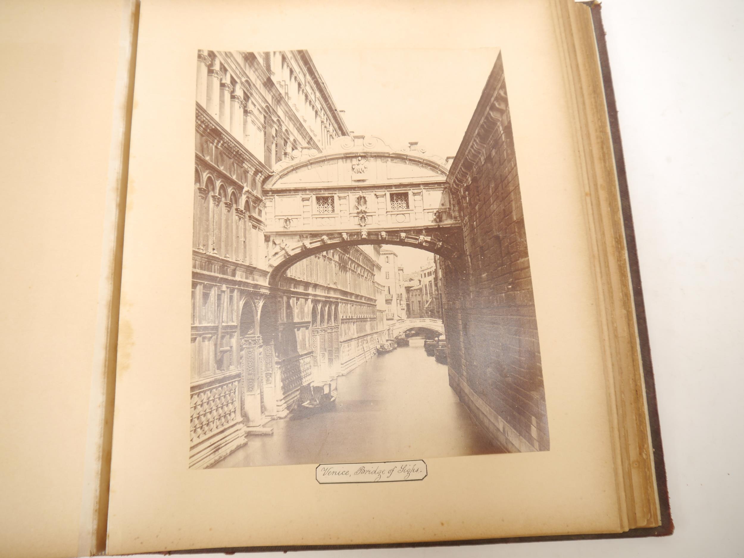 A circa late 19th Century photograph album containing approximately 18 albumen print and other - Bild 10 aus 17