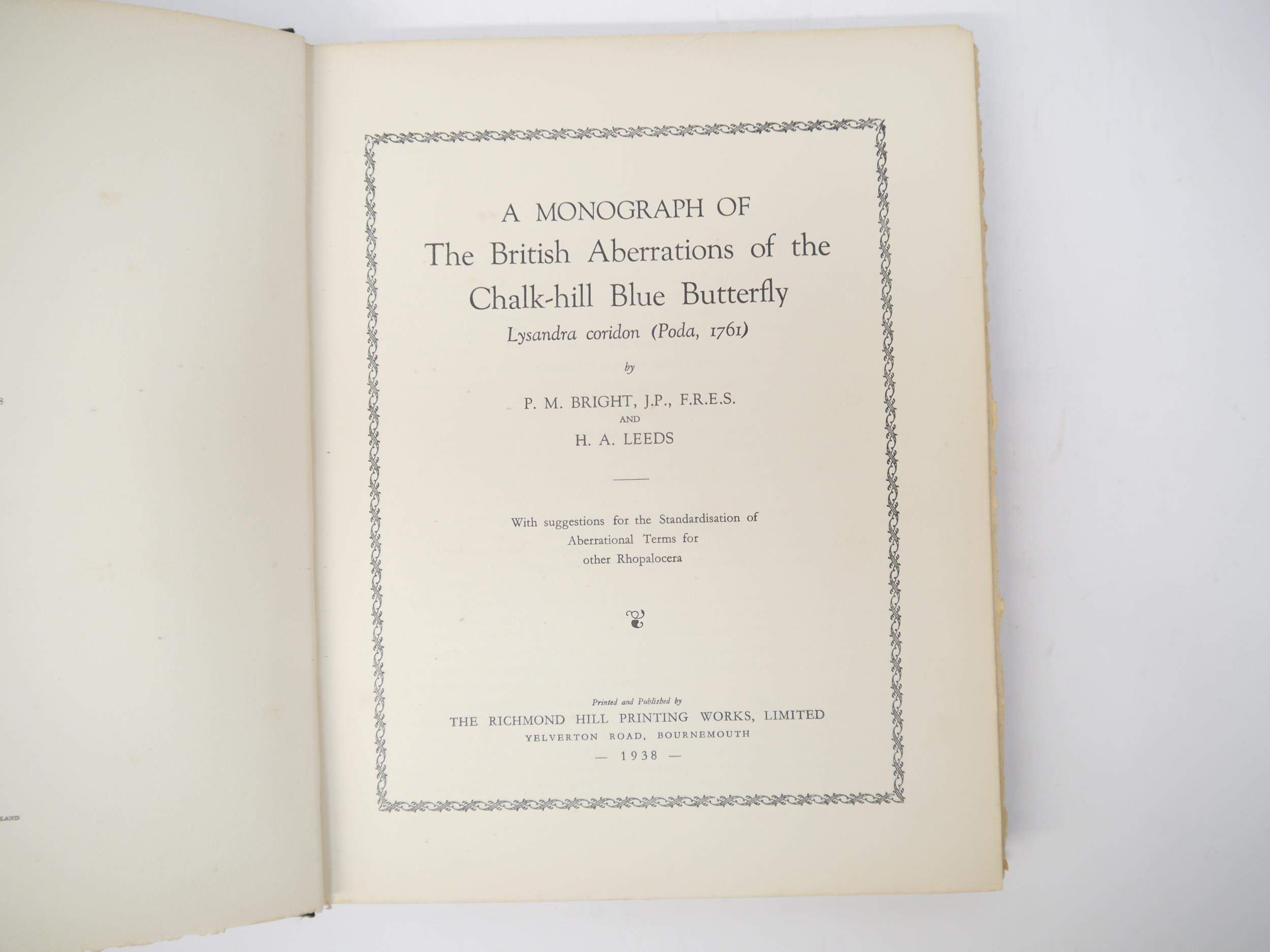 (Butterflies, Lepidoptera.) P.M. Bright & H.A. Leeds: 'A Monograph of The British Aberrations of the