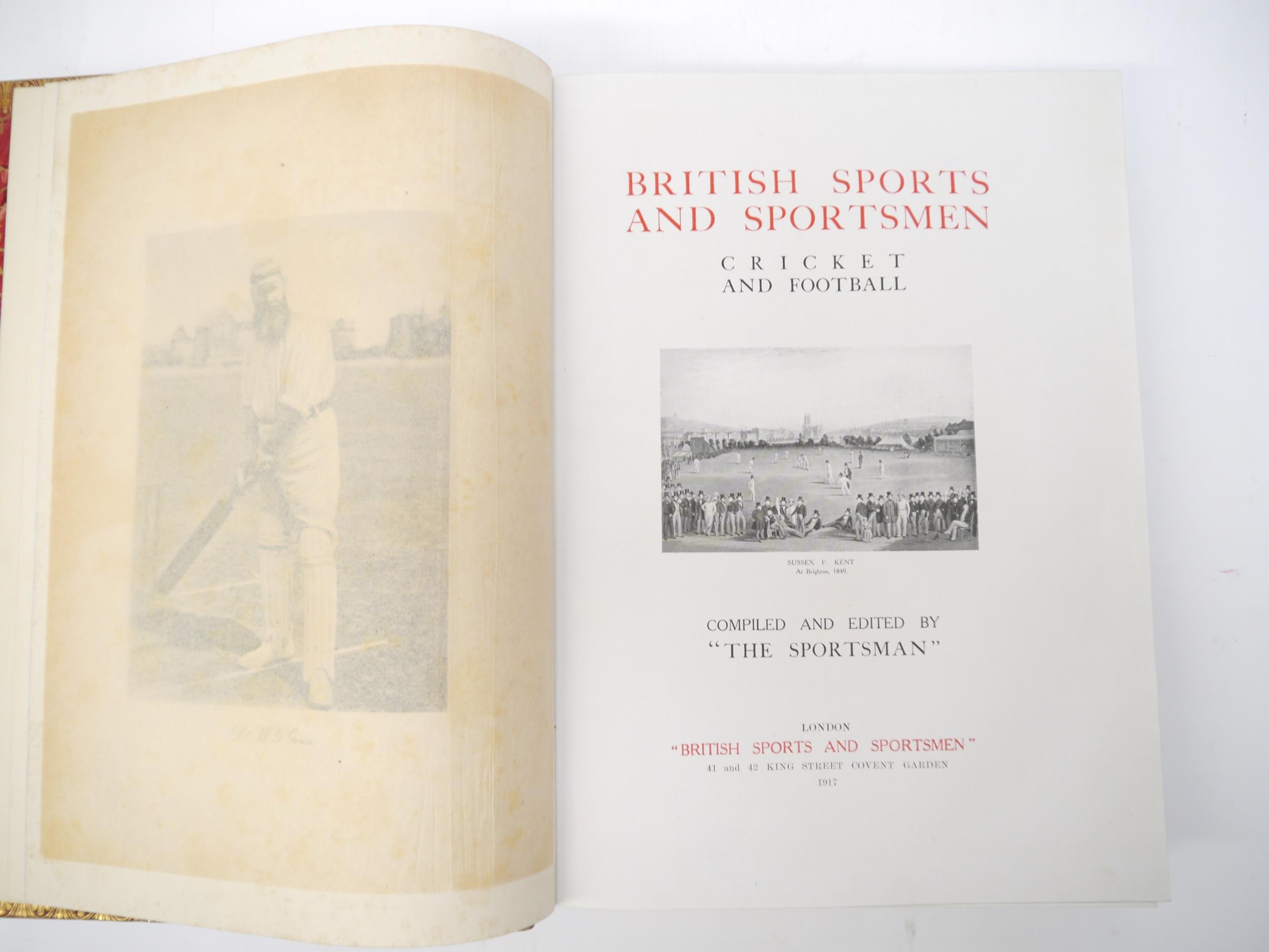 'British Sports and Sportsmen: Cricket and Football', edited P.F. Warner, London, [1917], limited - Bild 2 aus 3