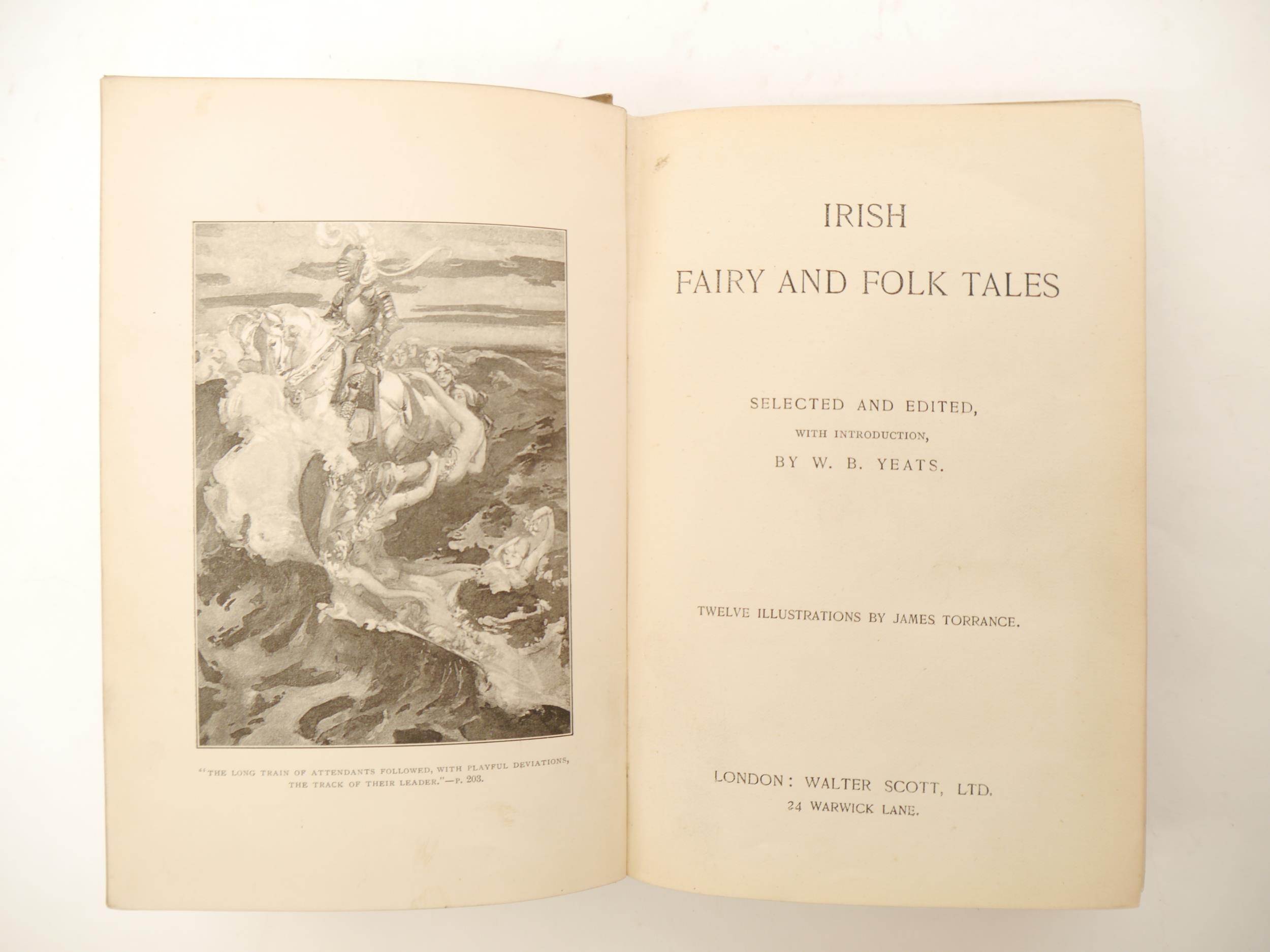 W.B. Yeats; James Torrance (ill.): 'Irish Fairy and Folk Tales', London, Walter Scott Ltd, [1893], - Image 2 of 2