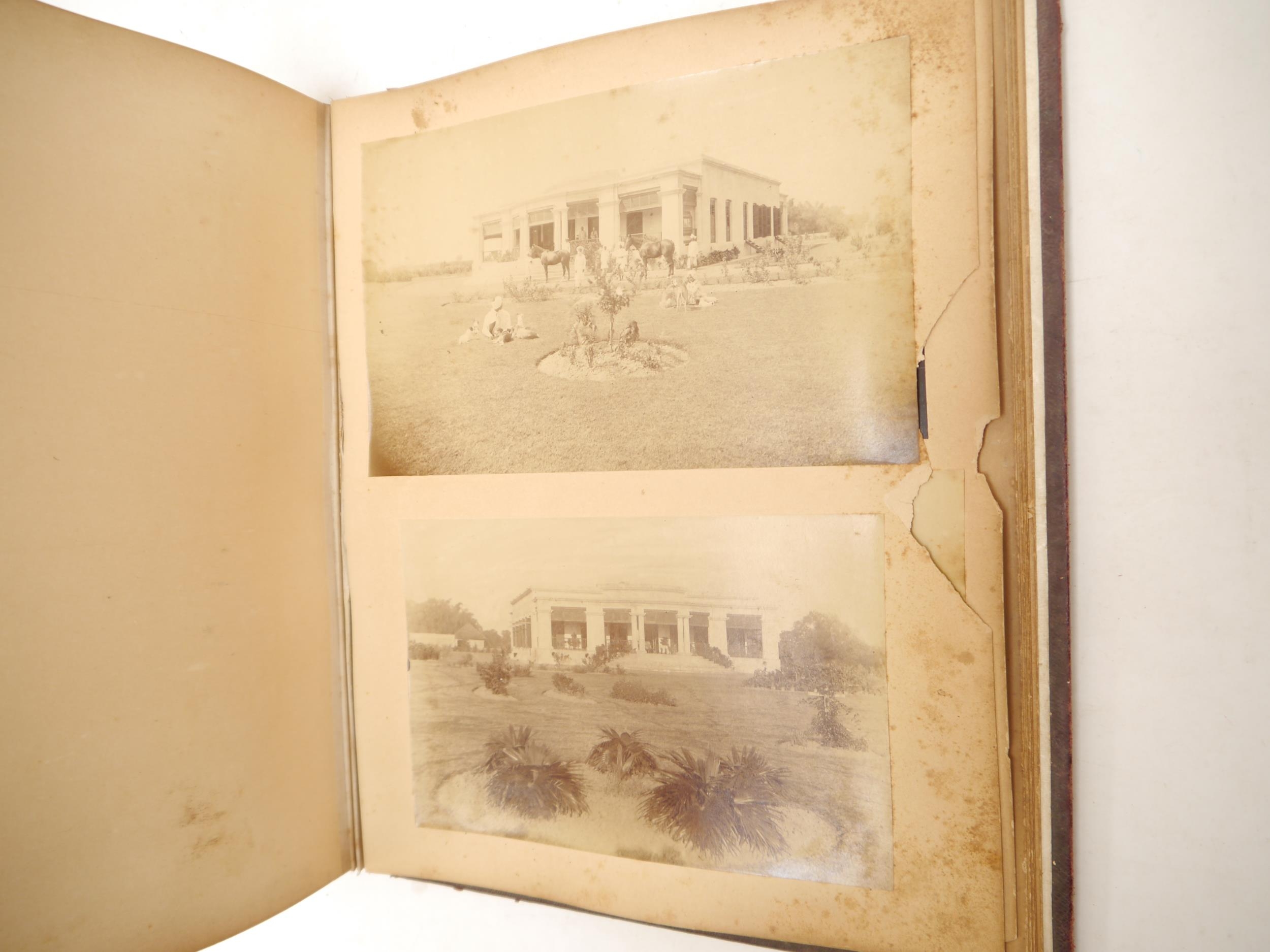 A circa late 19th Century photograph album containing approximately 18 albumen print and other - Bild 14 aus 17