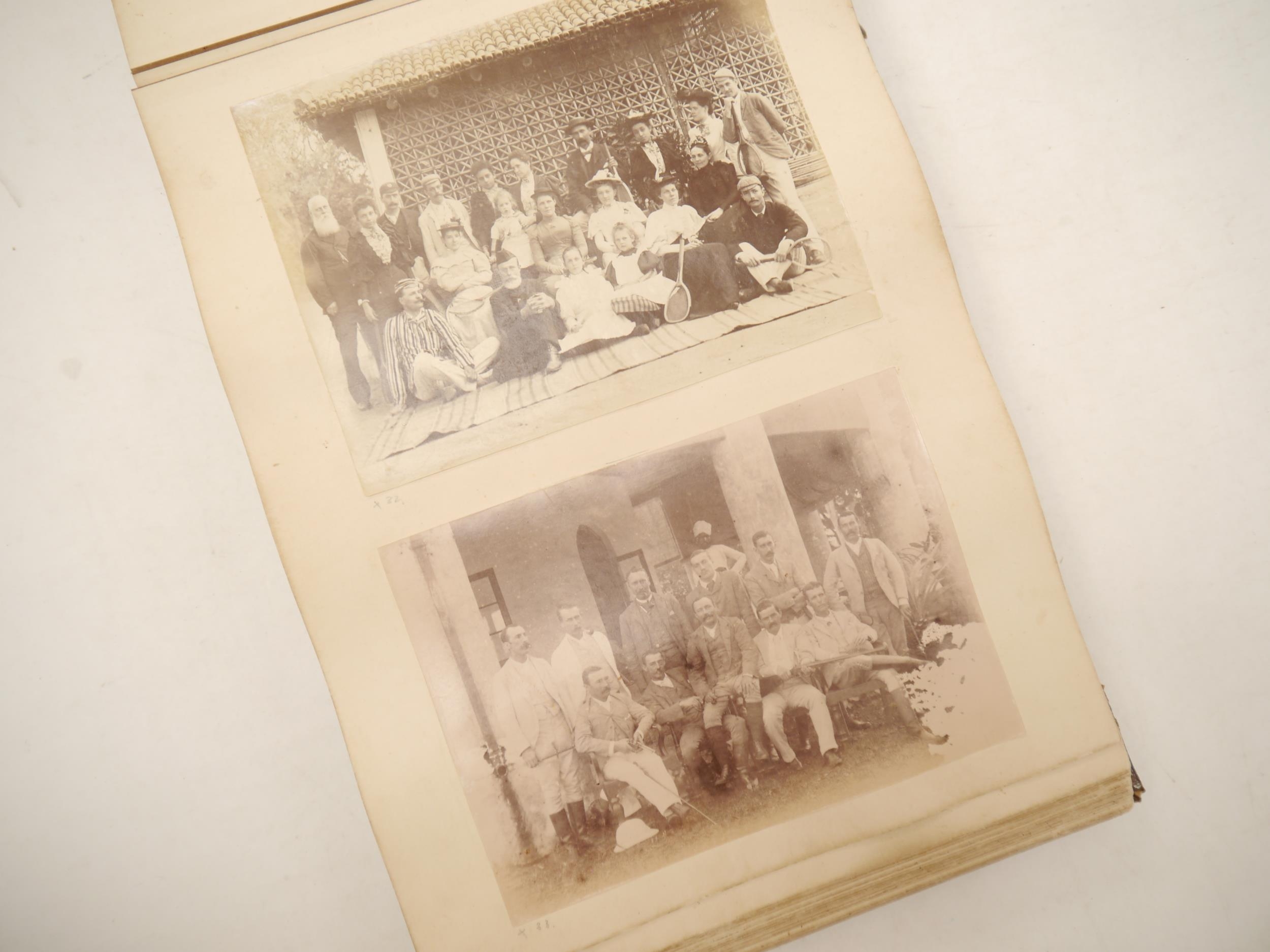 A victorian photograph album circa 1860's/ 70's containing approx 75 mounted albumen print - Bild 18 aus 40