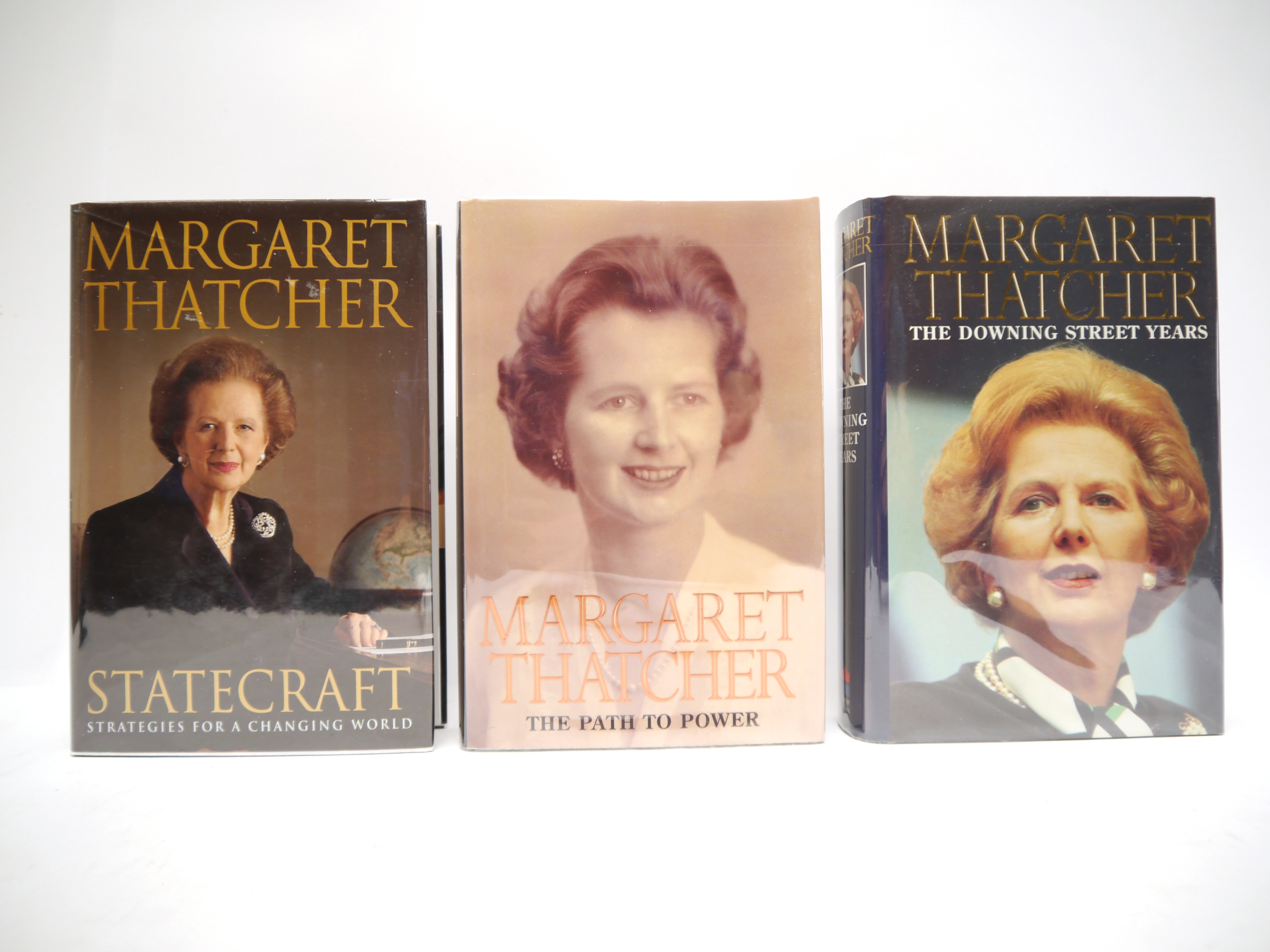 Margaret Thatcher, 3 titles, all signed first editions, first impressions, all published London,