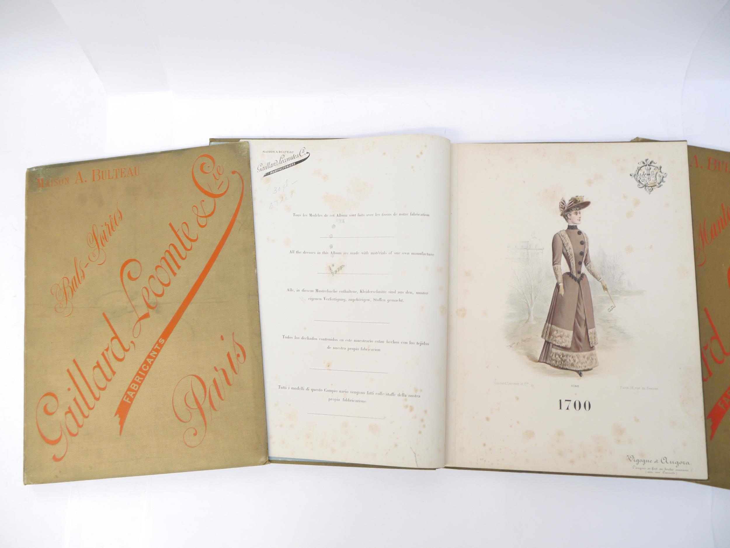 (Fashion Plates, Costume.) Four Trade Catalogues c.1880 for Maison A. Bulteau, Gaillard, Lecomte & - Image 5 of 18