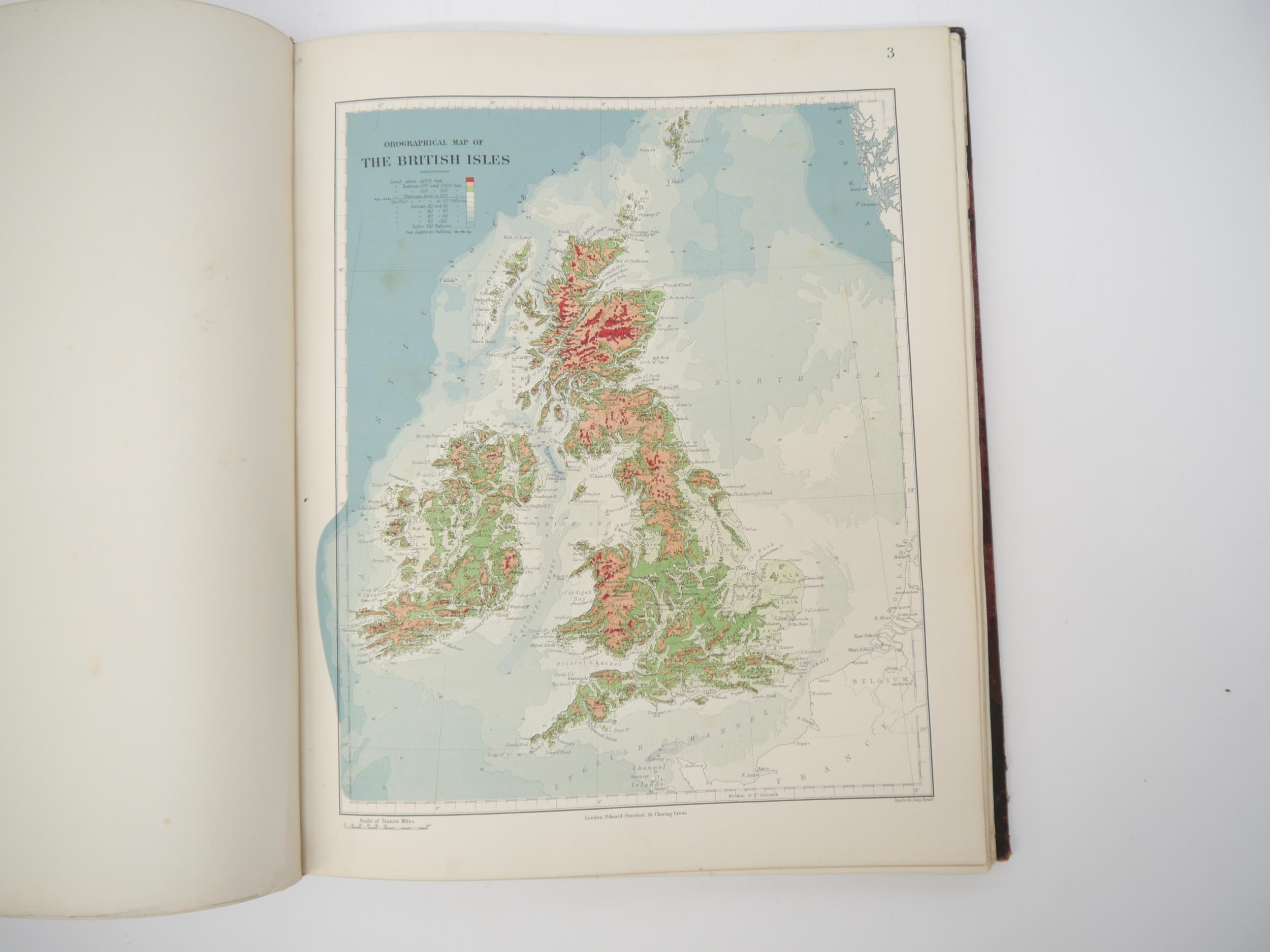'Stanford's London Atlas of Universal Geography. Quarto Edition. Fourty-Four Coloured Maps and - Image 3 of 7