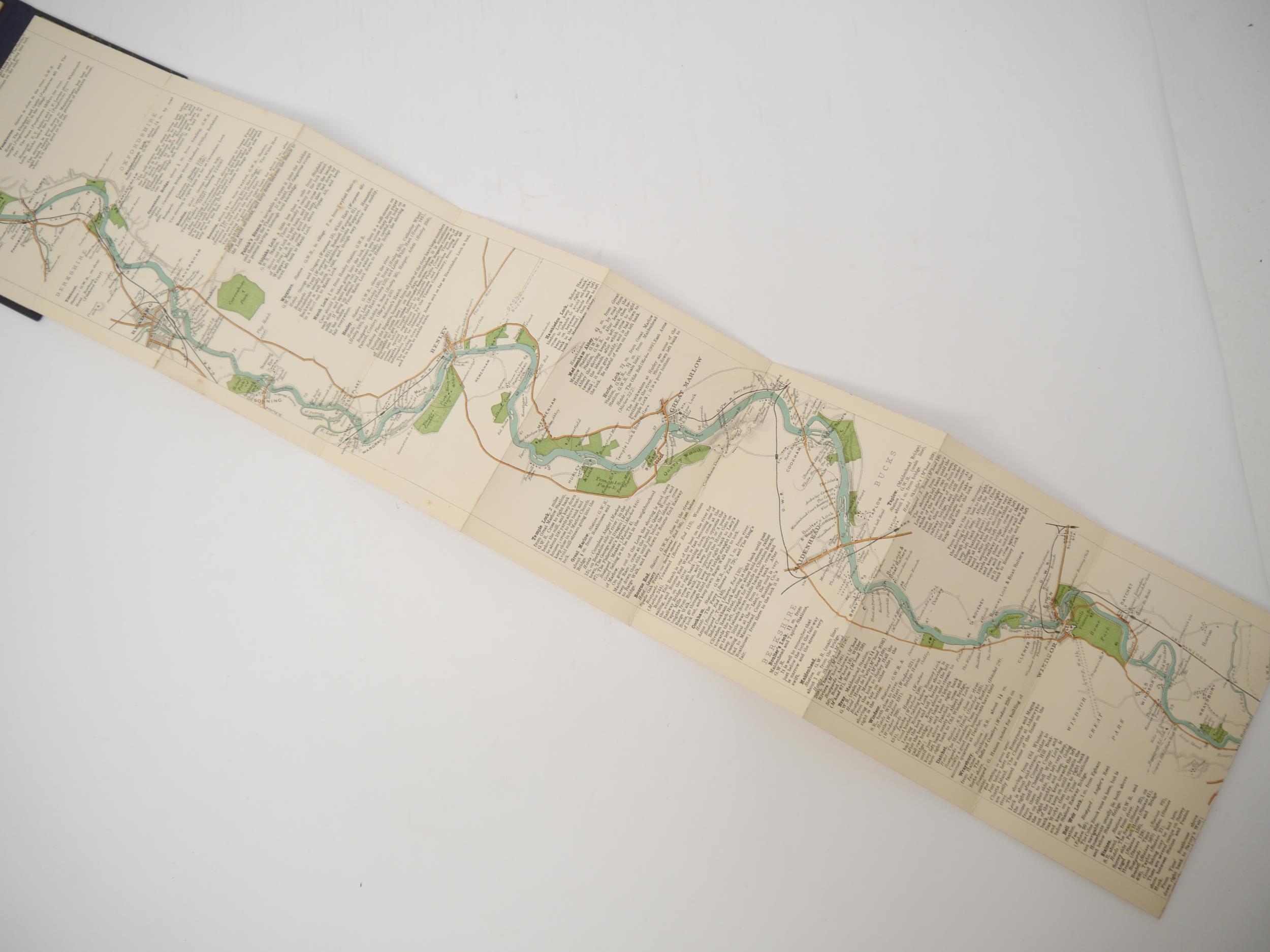 'The Oarsman's and Angler's Map of the River Thames, From It's Source to London Bridge, One Inch - Image 3 of 3