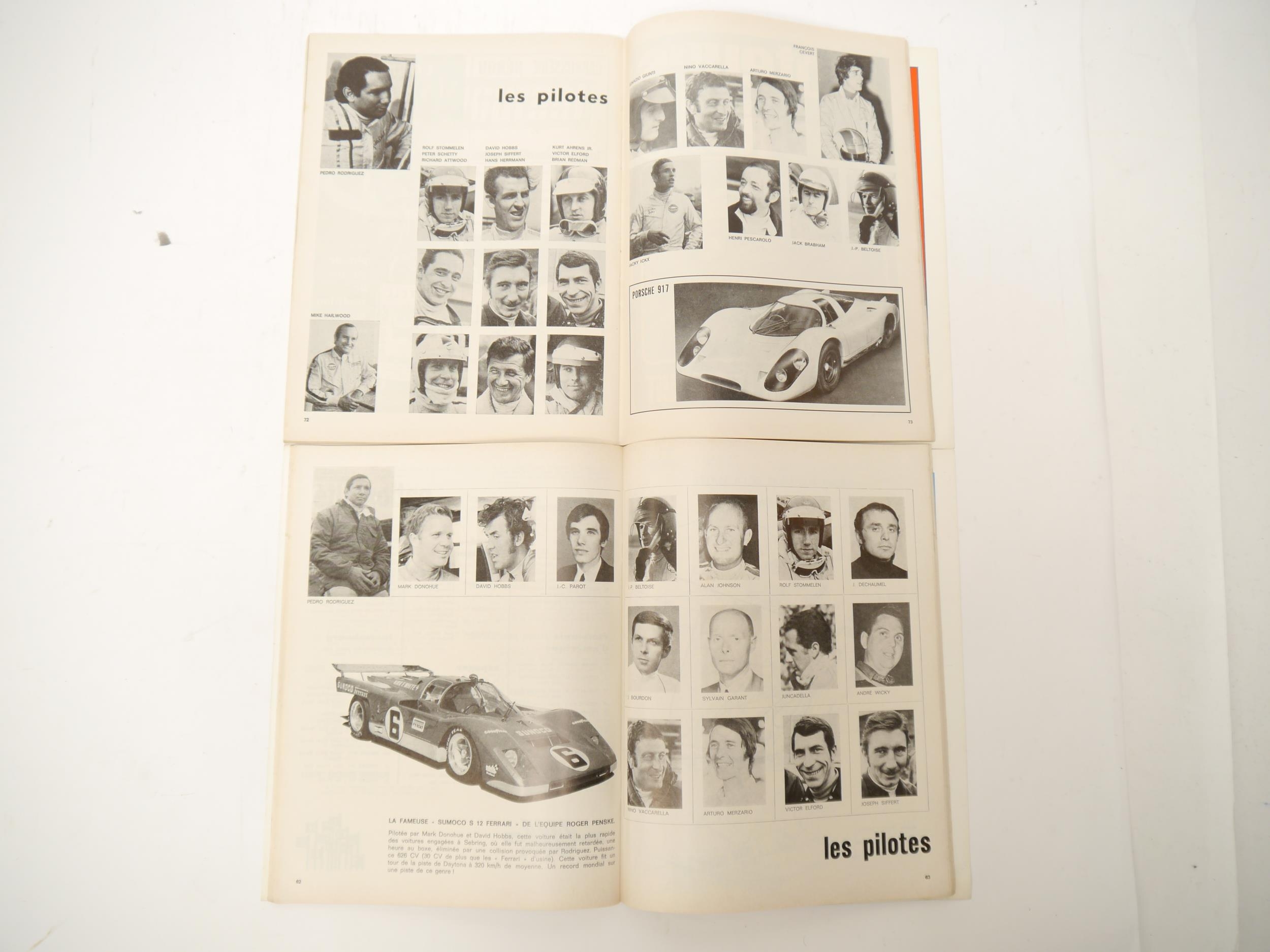 (Motor Racing, 24 Heures du Mans.) Two Le Mans 24 hours official programmes 1970 & 1971, each - Bild 3 aus 3