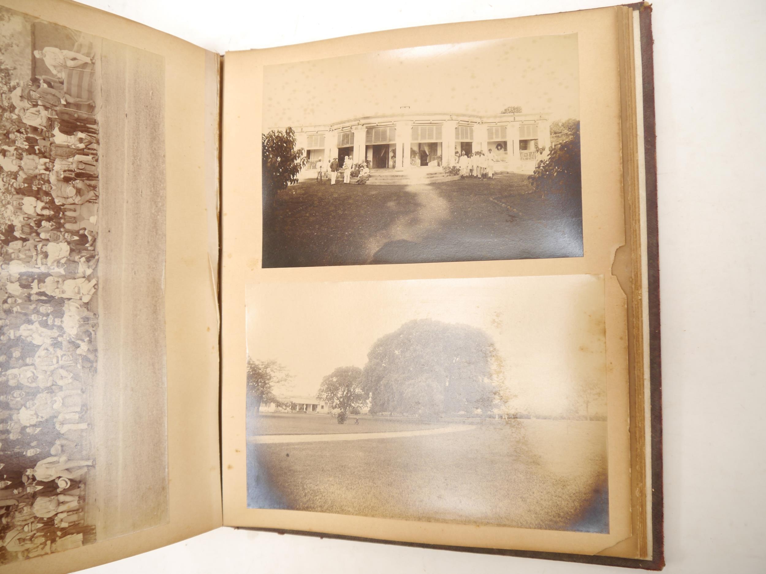 A circa late 19th Century photograph album containing approximately 18 albumen print and other - Bild 15 aus 17