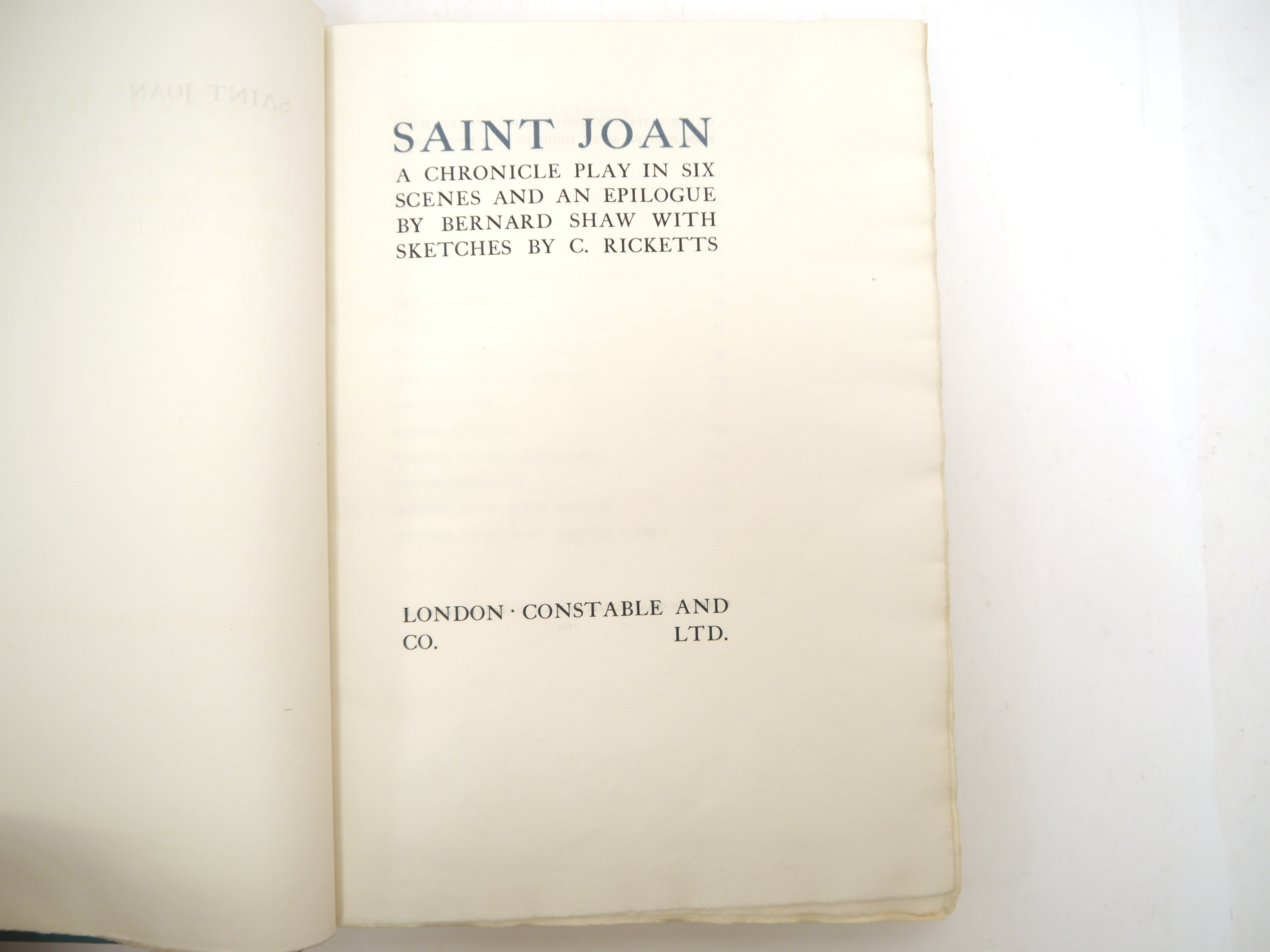 Charles Ricketts (ill.); George Bernard Shaw: 'Saint Joan', London, Constable & Co. Ltd., 1924, - Image 4 of 5