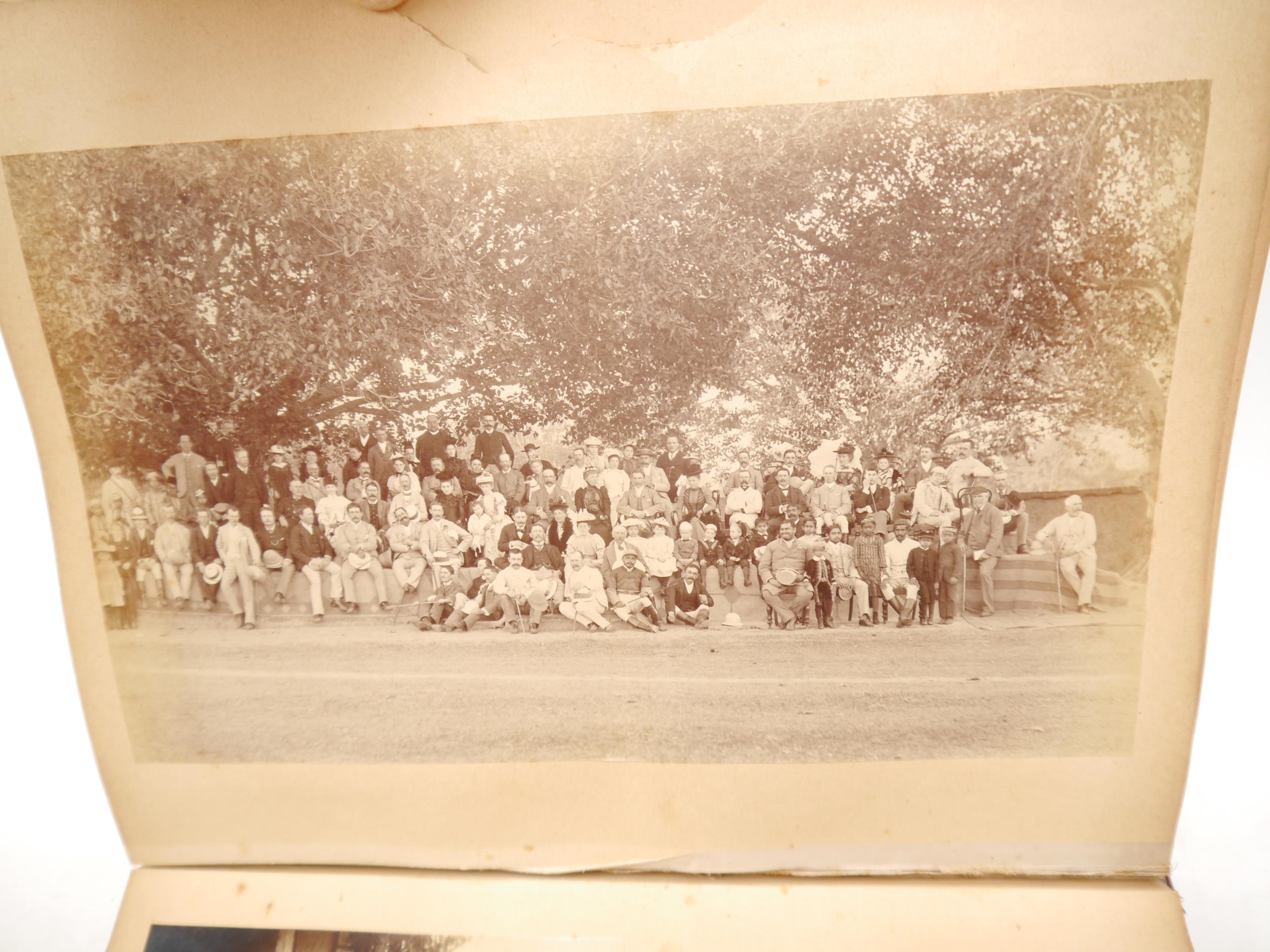 A circa late 19th Century photograph album containing approximately 18 albumen print and other - Bild 16 aus 17