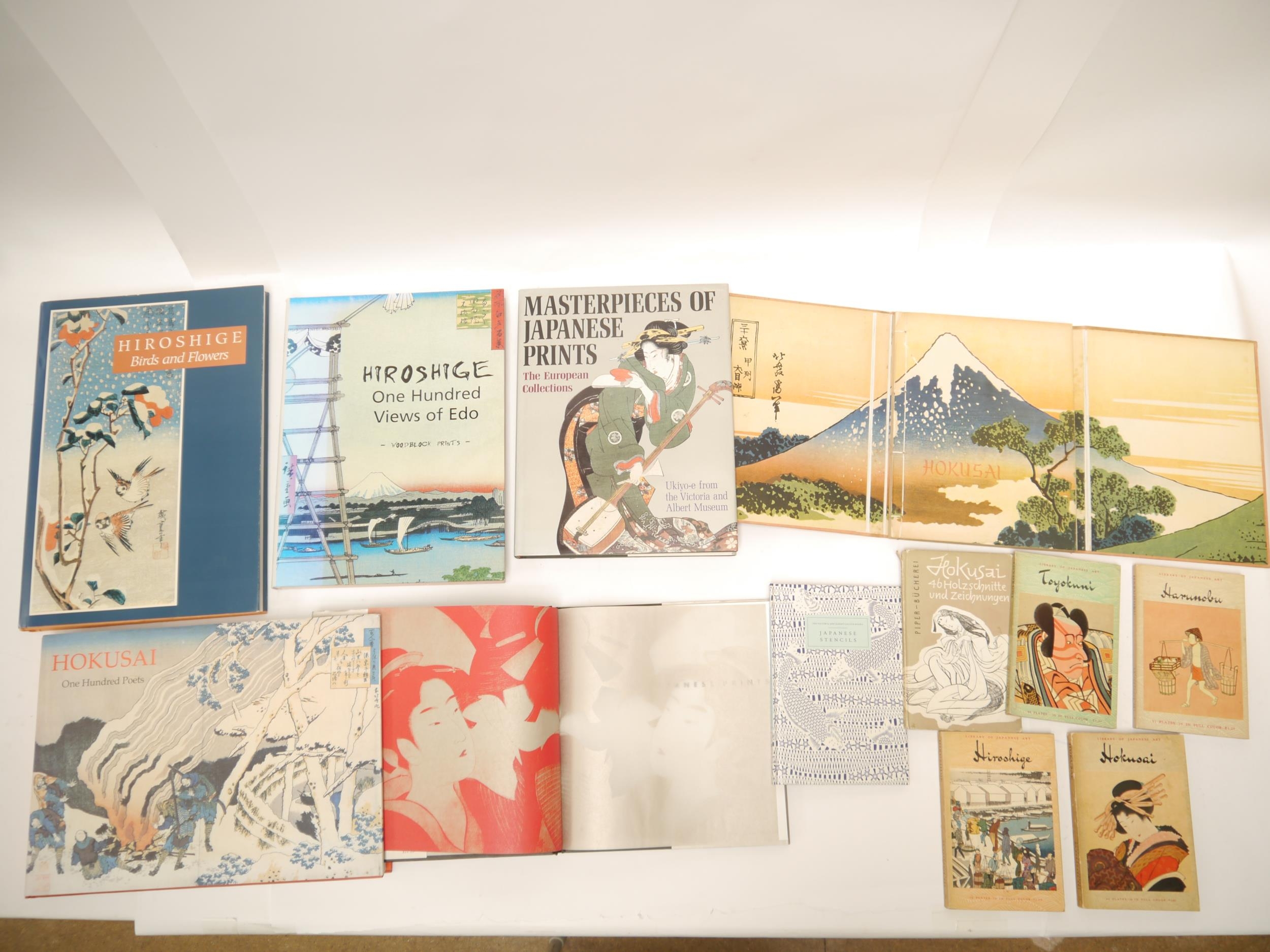 (Hokusai, Hiroshige, Ukiyo-e.) A collection of 12 assorted Japanese art titles, including Peter - Image 2 of 3