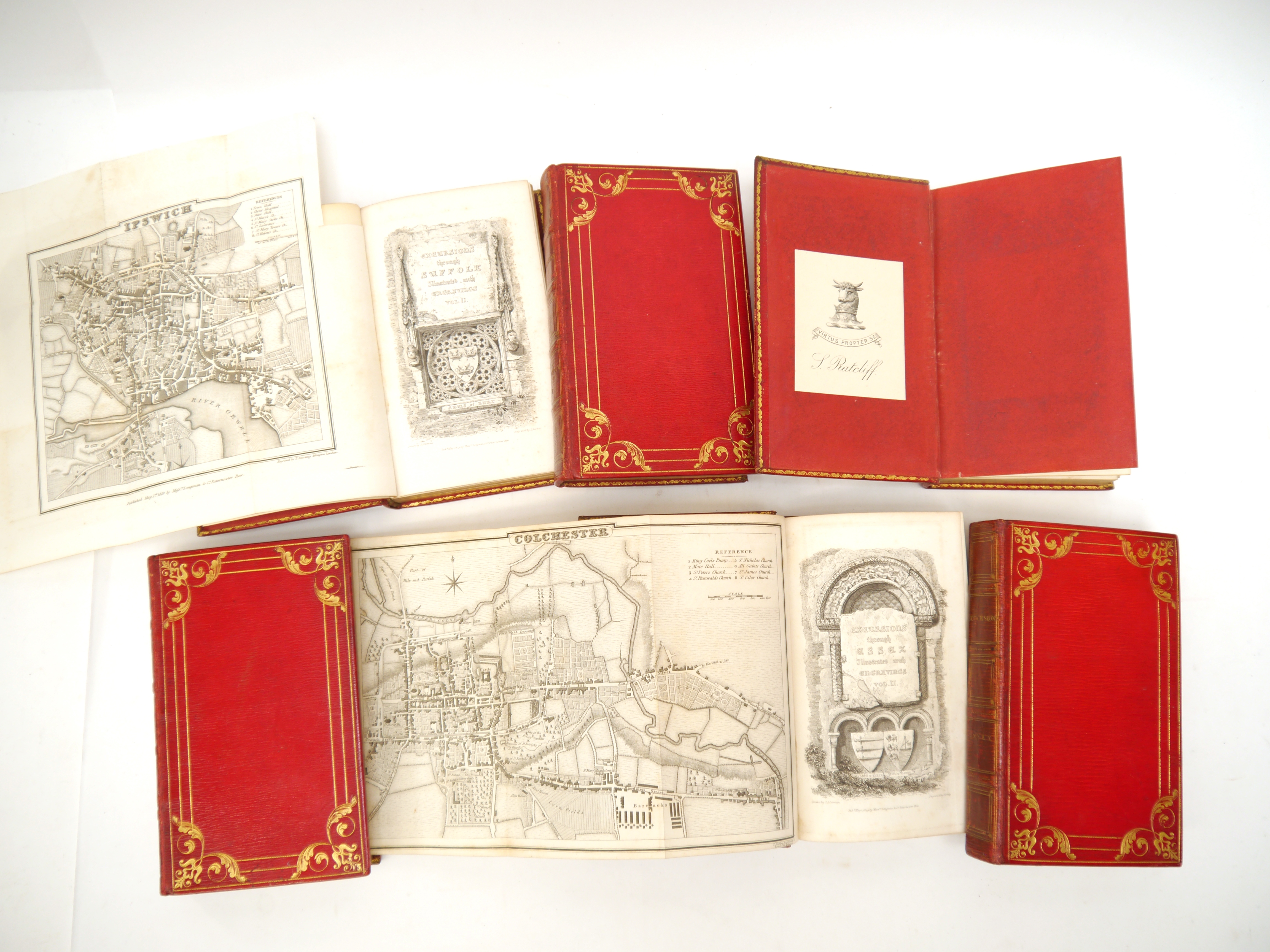 (East Anglia, Topography, Fine Binding.) Thomas Kitson Cromwell, 3 titles: 'Excursions in the County - Image 2 of 5