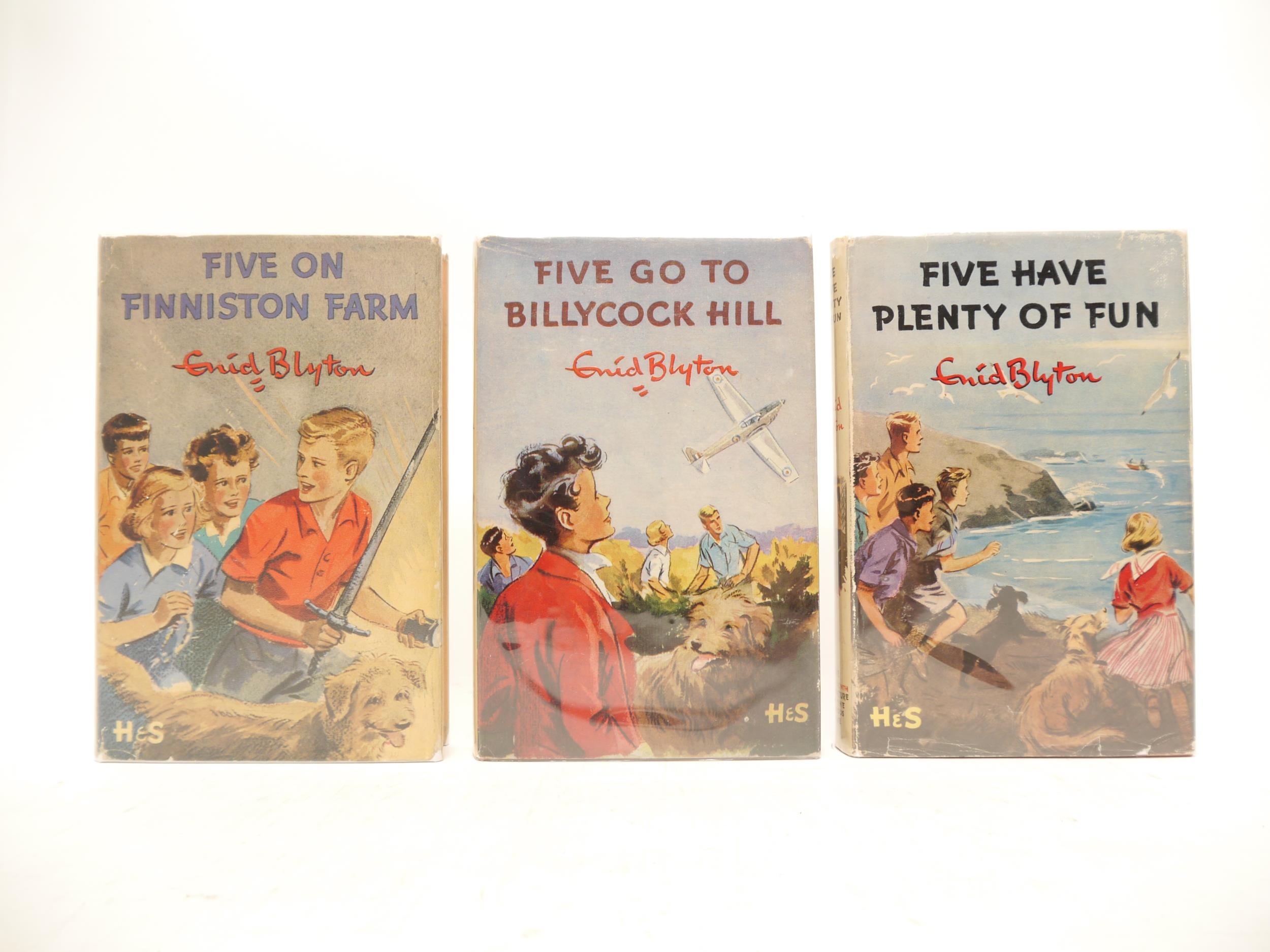 Enid Blyton, 3 "Famous Five" series children's adventure novels, all first editions, all published