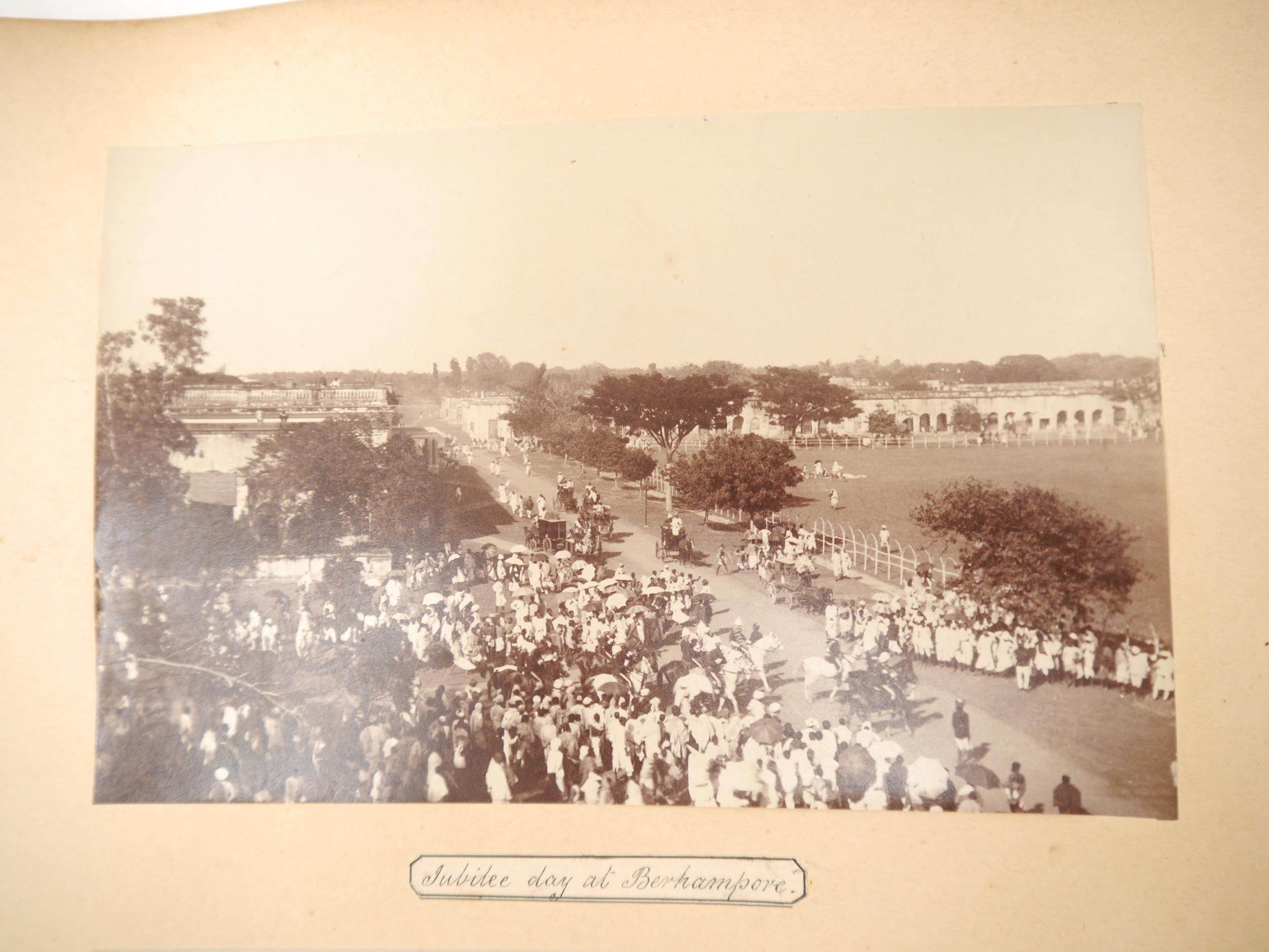 A circa late 19th Century photograph album containing approximately 18 albumen print and other - Bild 2 aus 17