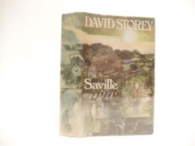 David Storey: 'Saville', London, Jonathan Cape, 1976, 1st edition, original cloth gilt, dust