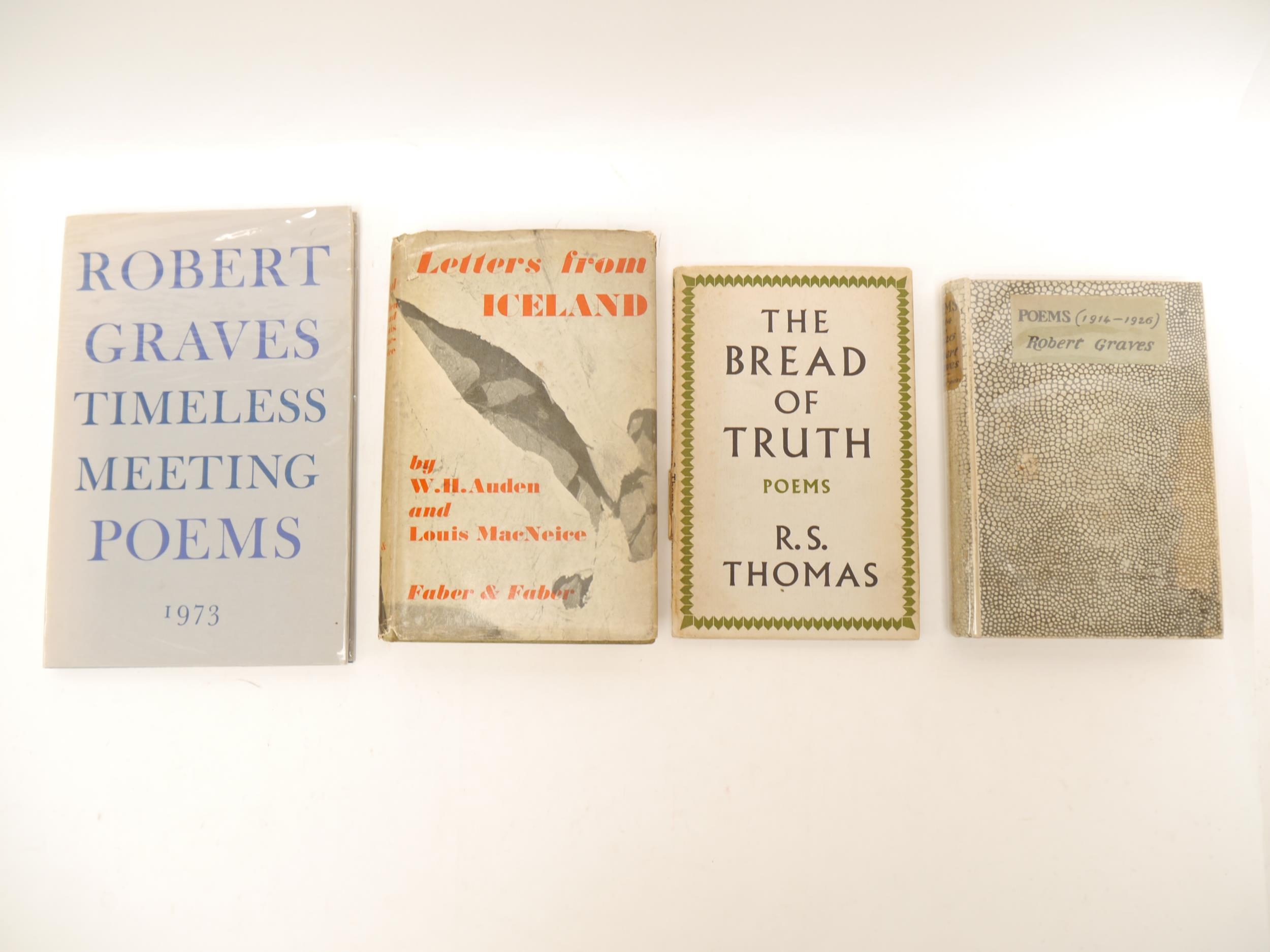 Robert Graves, 2 titles: 'Poems (1914-1926)', London, William Heinemann, 1927, 1st edition, original