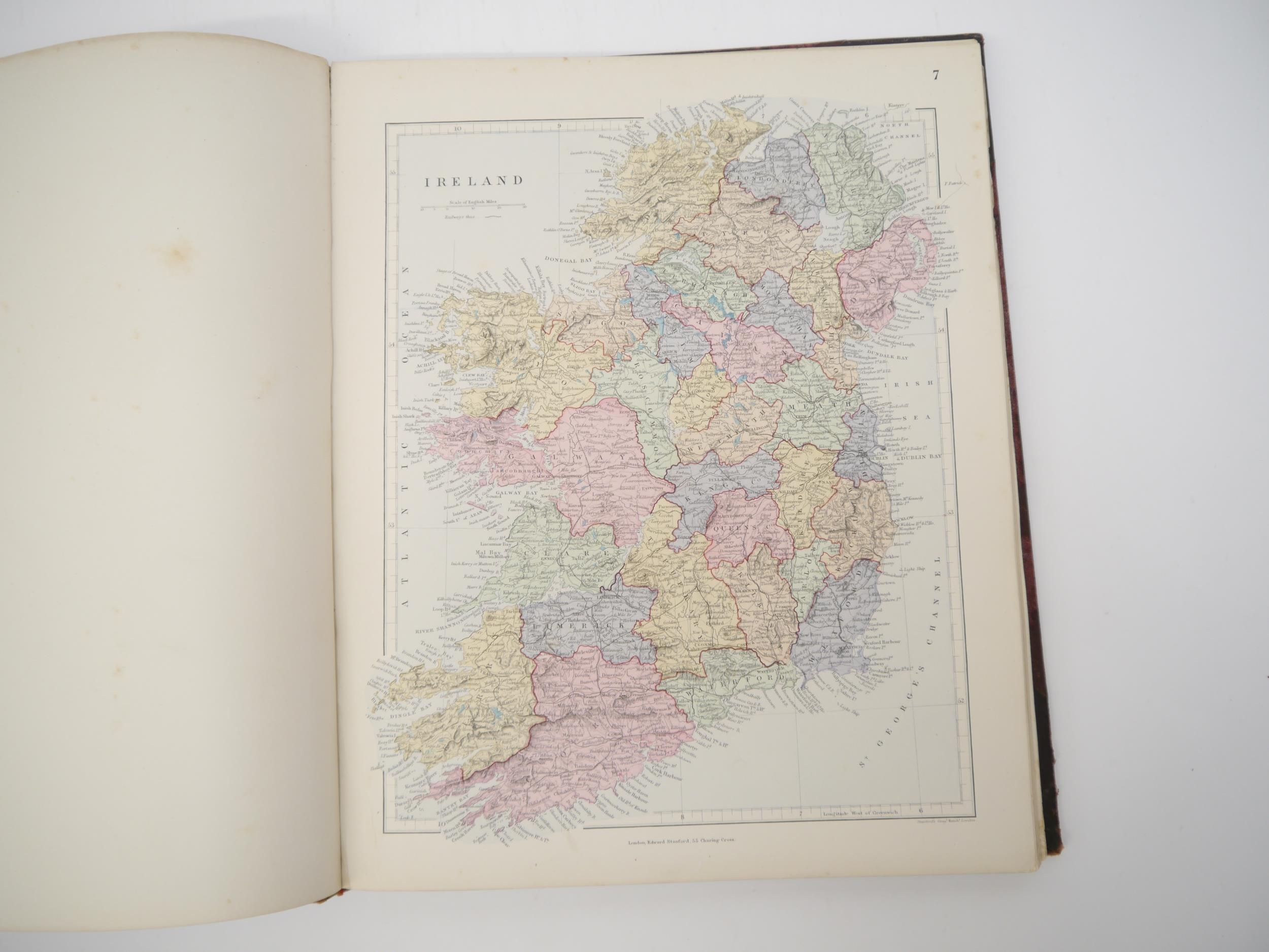 'Stanford's London Atlas of Universal Geography. Quarto Edition. Fourty-Four Coloured Maps and - Image 5 of 7